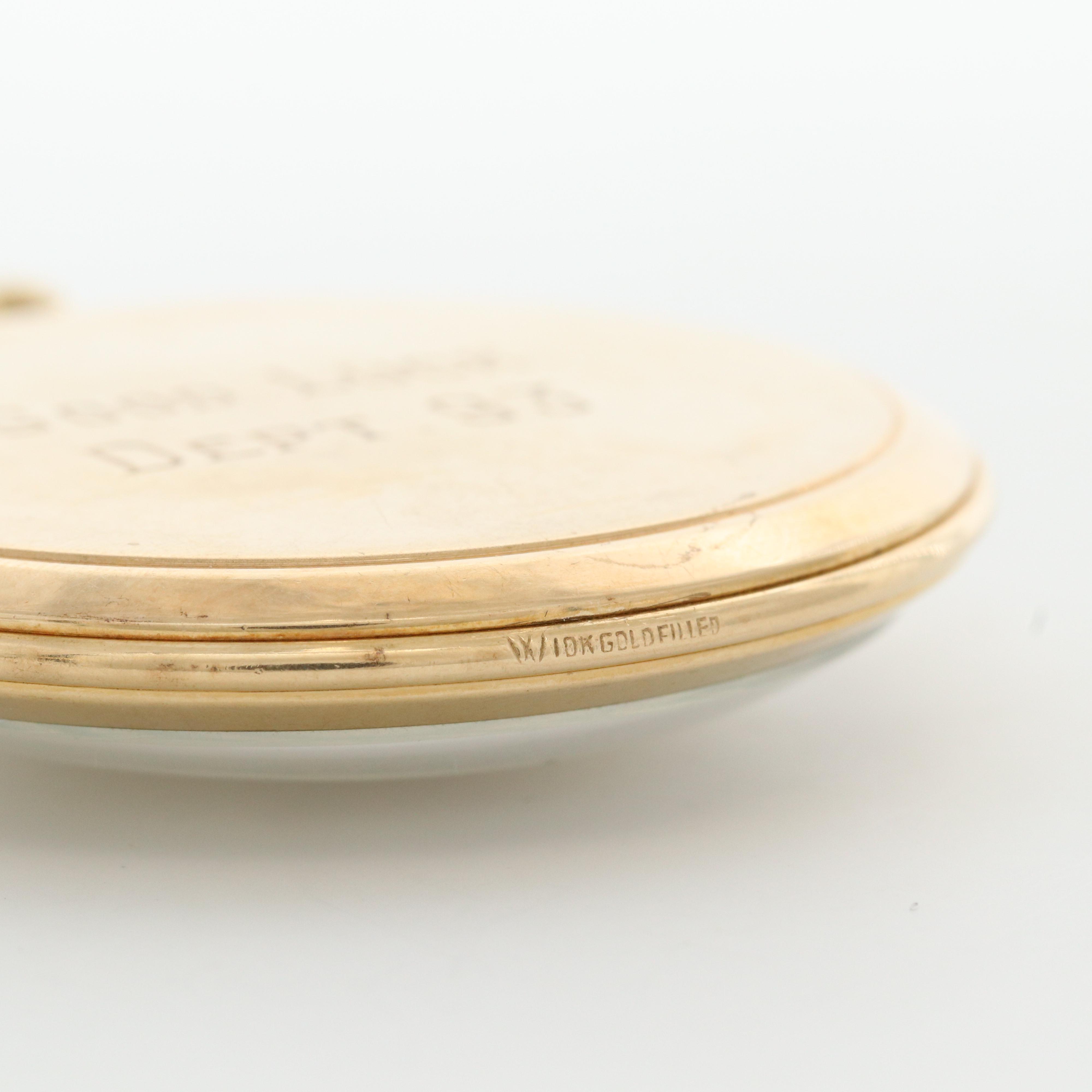 Vintage Gruen Veri - Thin 10K Gold Filled Pocket Watch, 1947