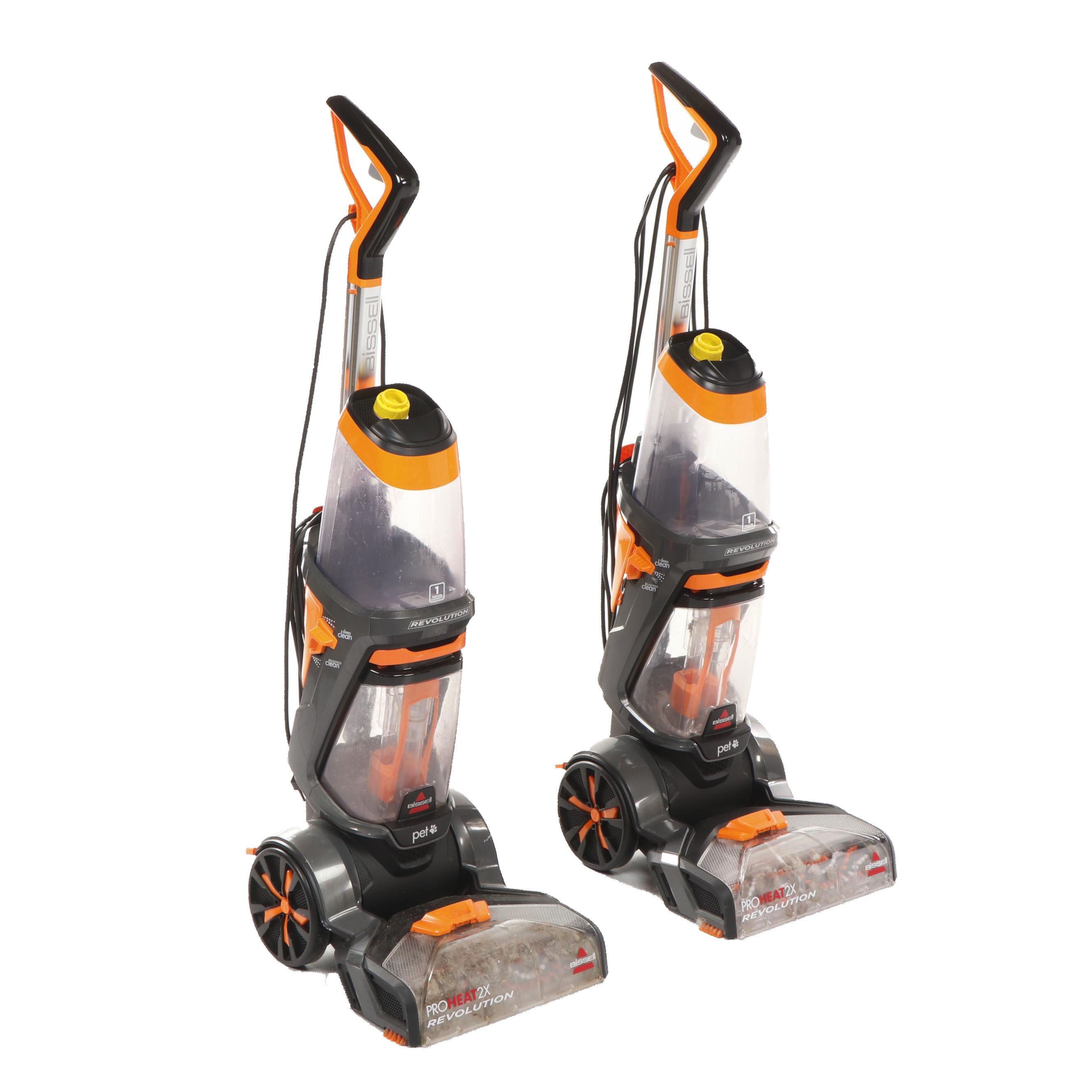 Pair of Bissell ProHeat 2x Revolution Upright Deep Cleaners