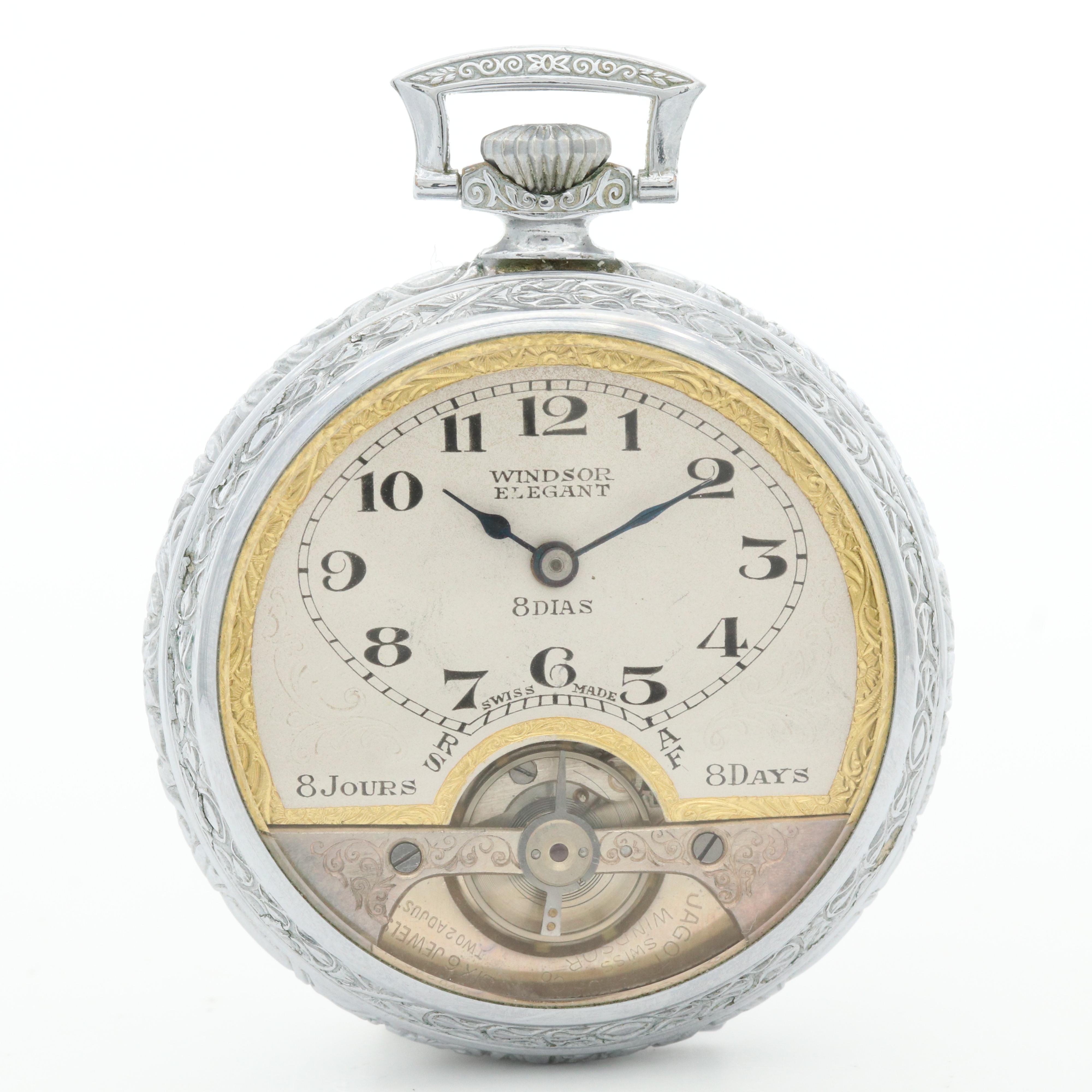 Eight Day Windsor Elegant Pocket Watch