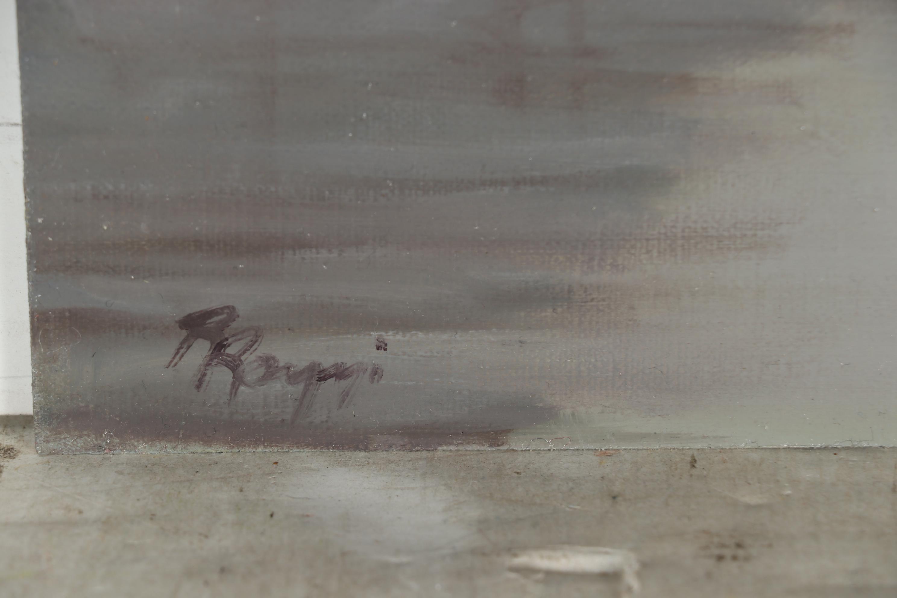 Rita Rozzi Oil Painting "Foggy Nautical Landscape"