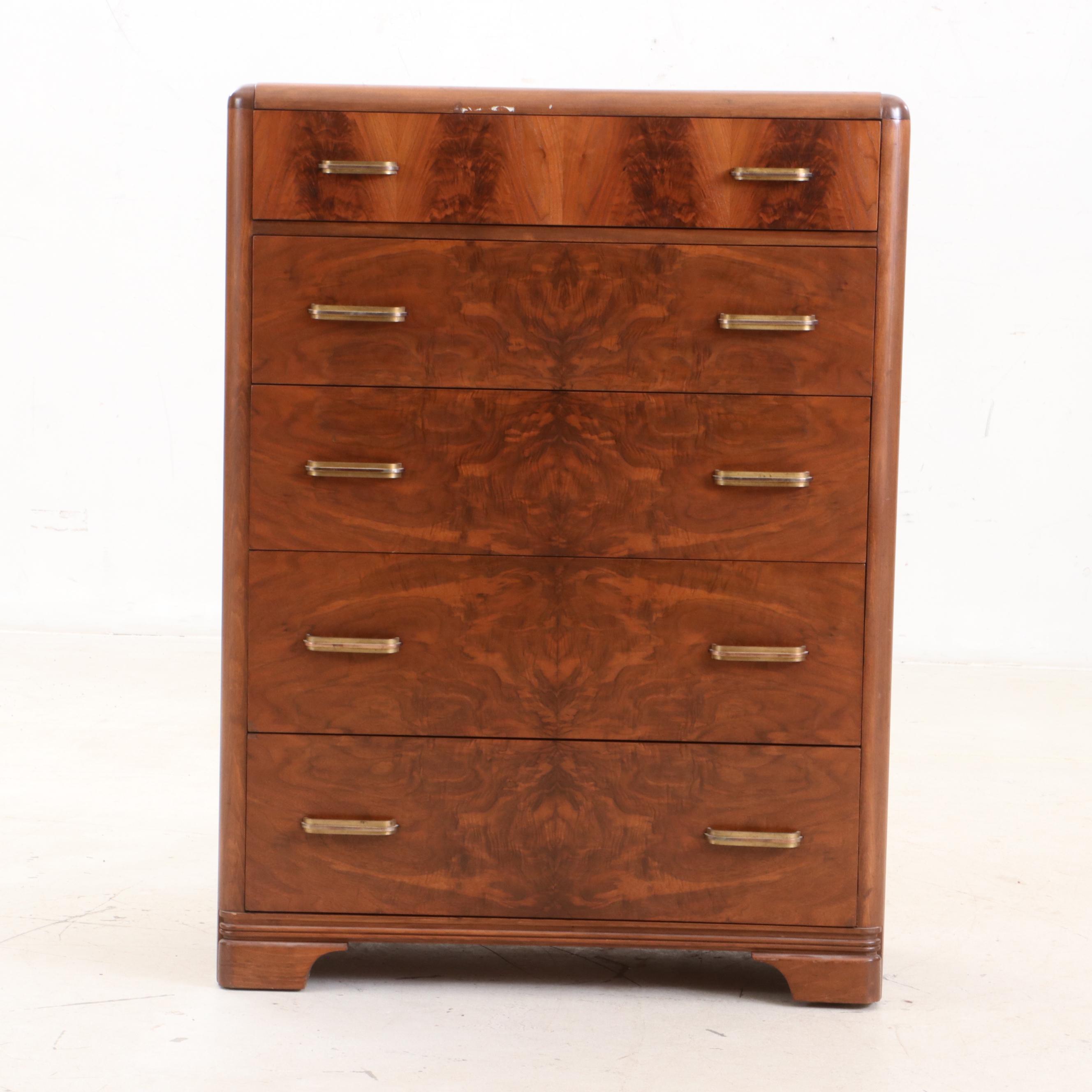 Mid Century Modern Walnut Chest of Drawers