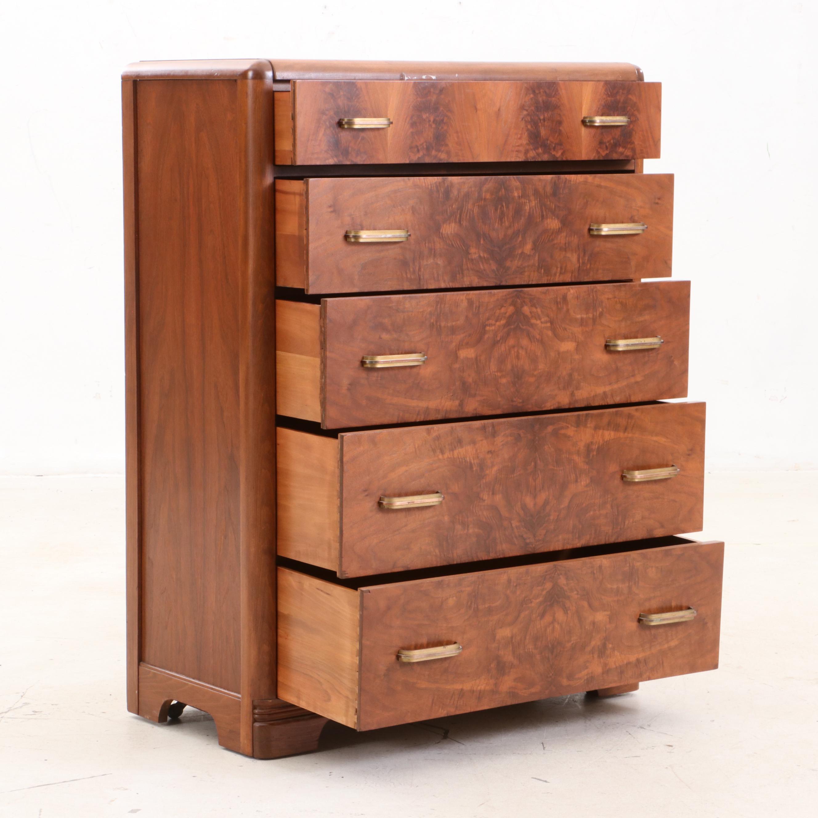 Mid Century Modern Walnut Chest of Drawers