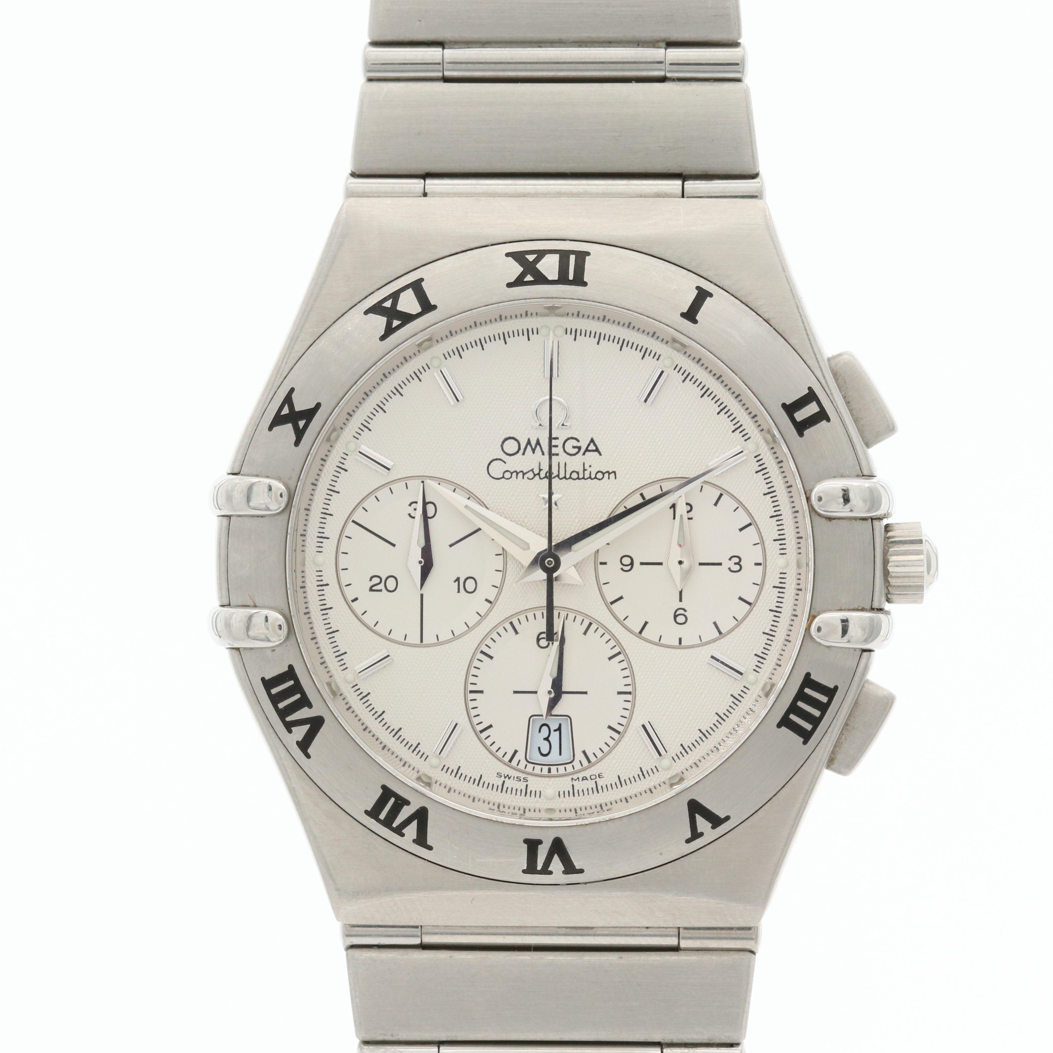 Omega Constellation Stainless Steel Quartz Chronograph Award Watch, 2001