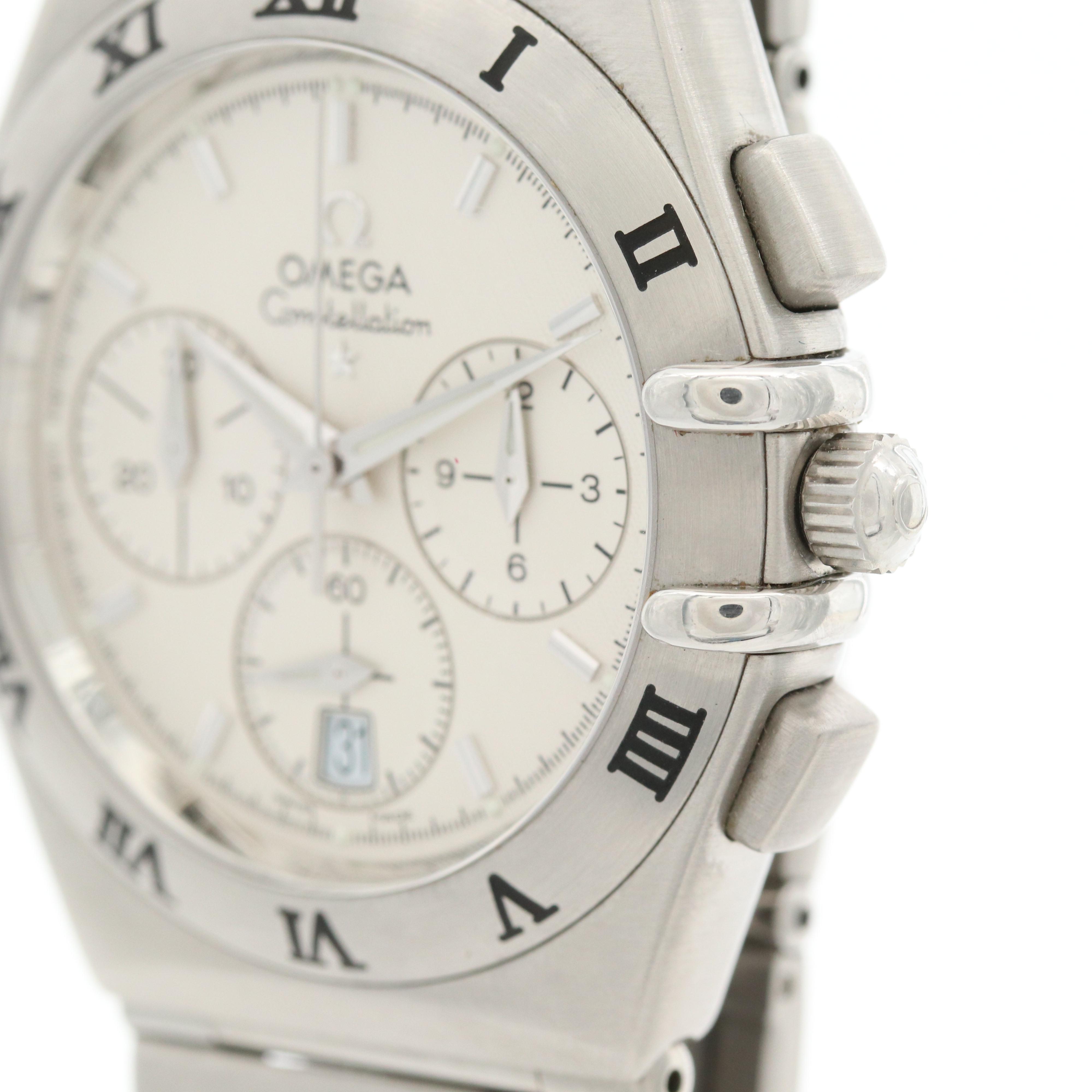 Omega Constellation Stainless Steel Quartz Chronograph Award Watch, 2001