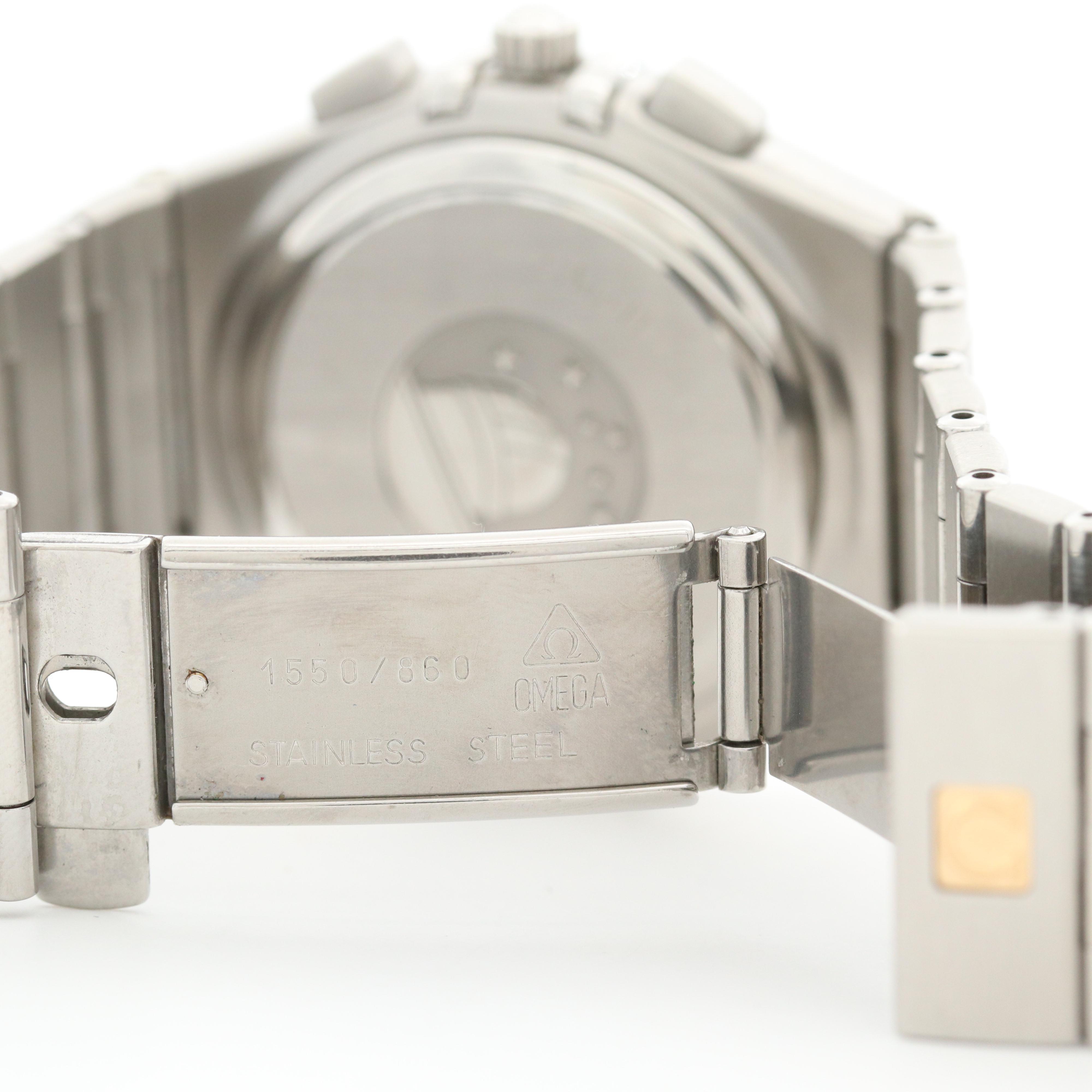 Omega Constellation Stainless Steel Quartz Chronograph Award Watch, 2001