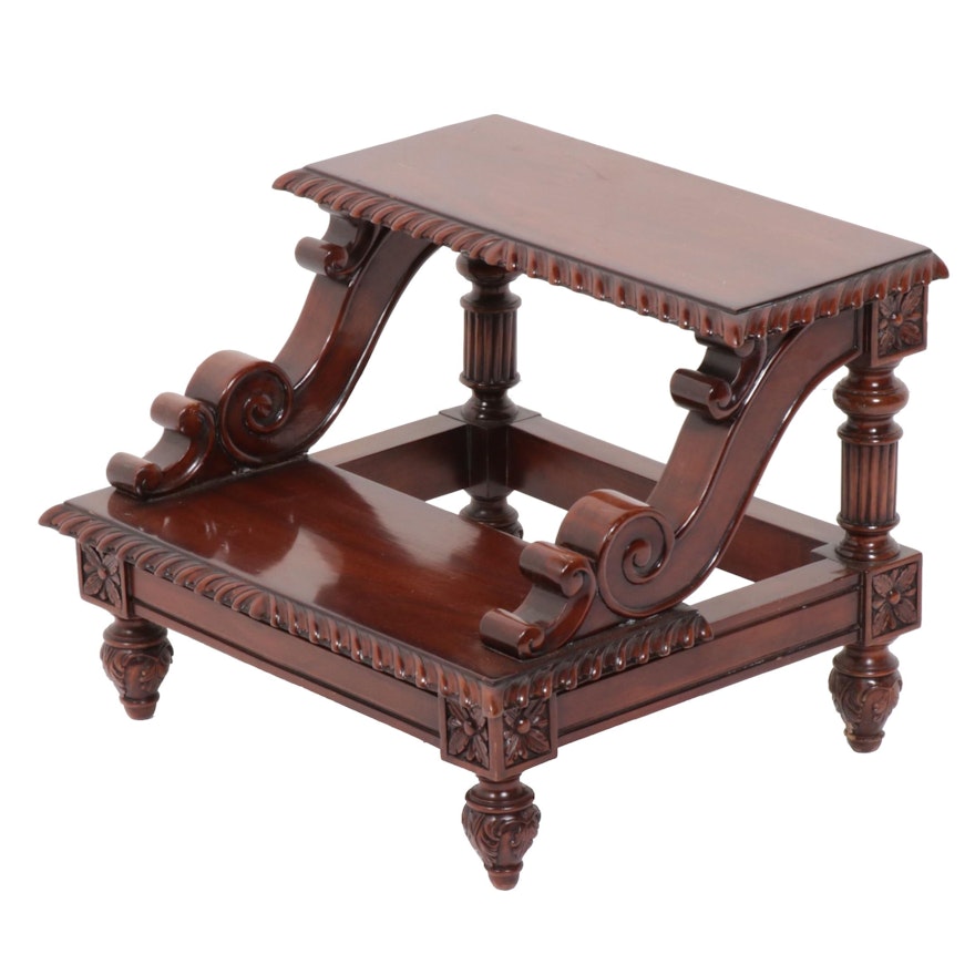 Two-Step Mahogany Stepstool