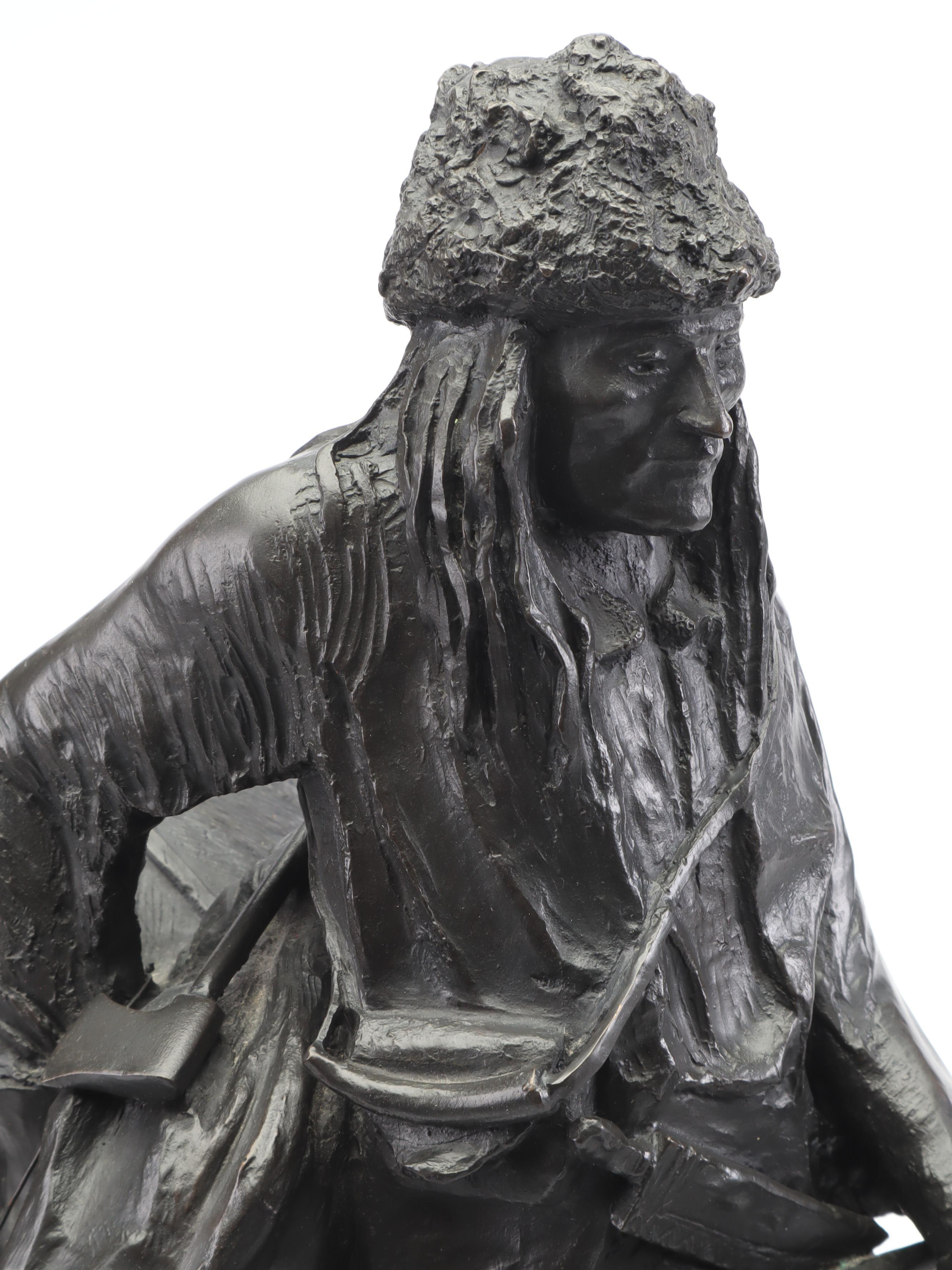 Joseph Di Lorenzo Recast Bronze Sculpture After Frederic Remington