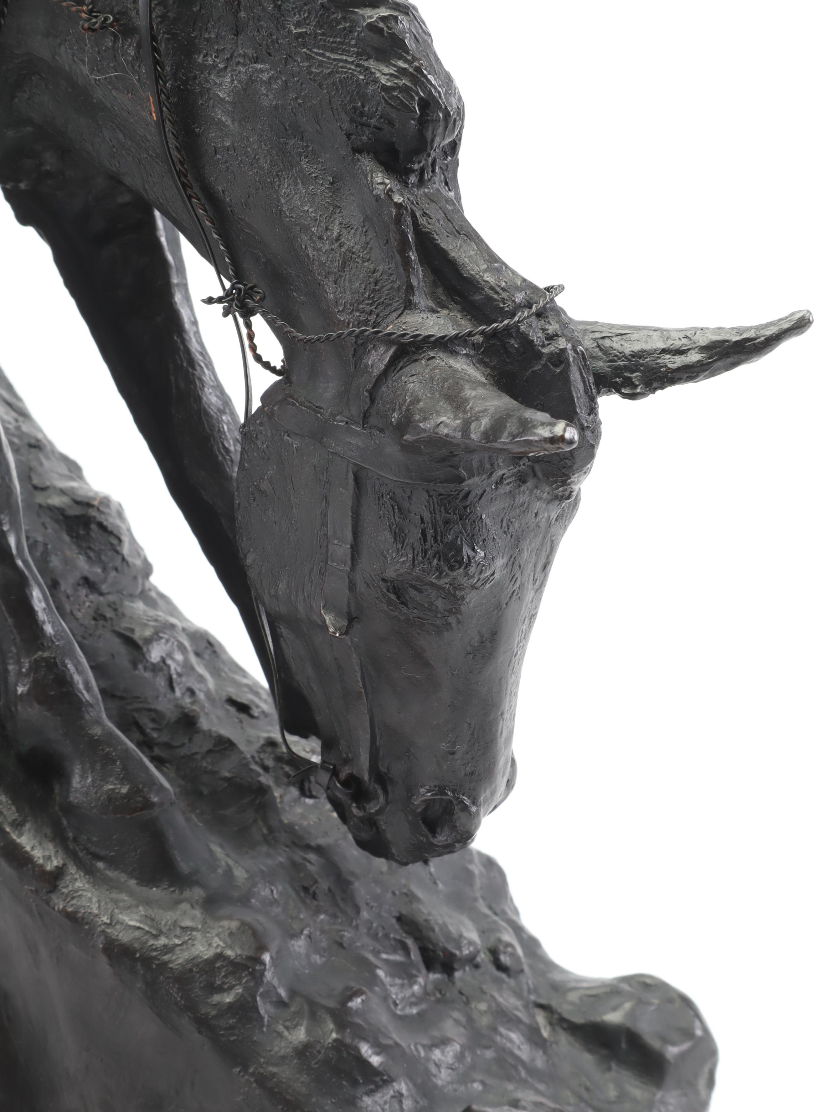 Joseph Di Lorenzo Recast Bronze Sculpture After Frederic Remington