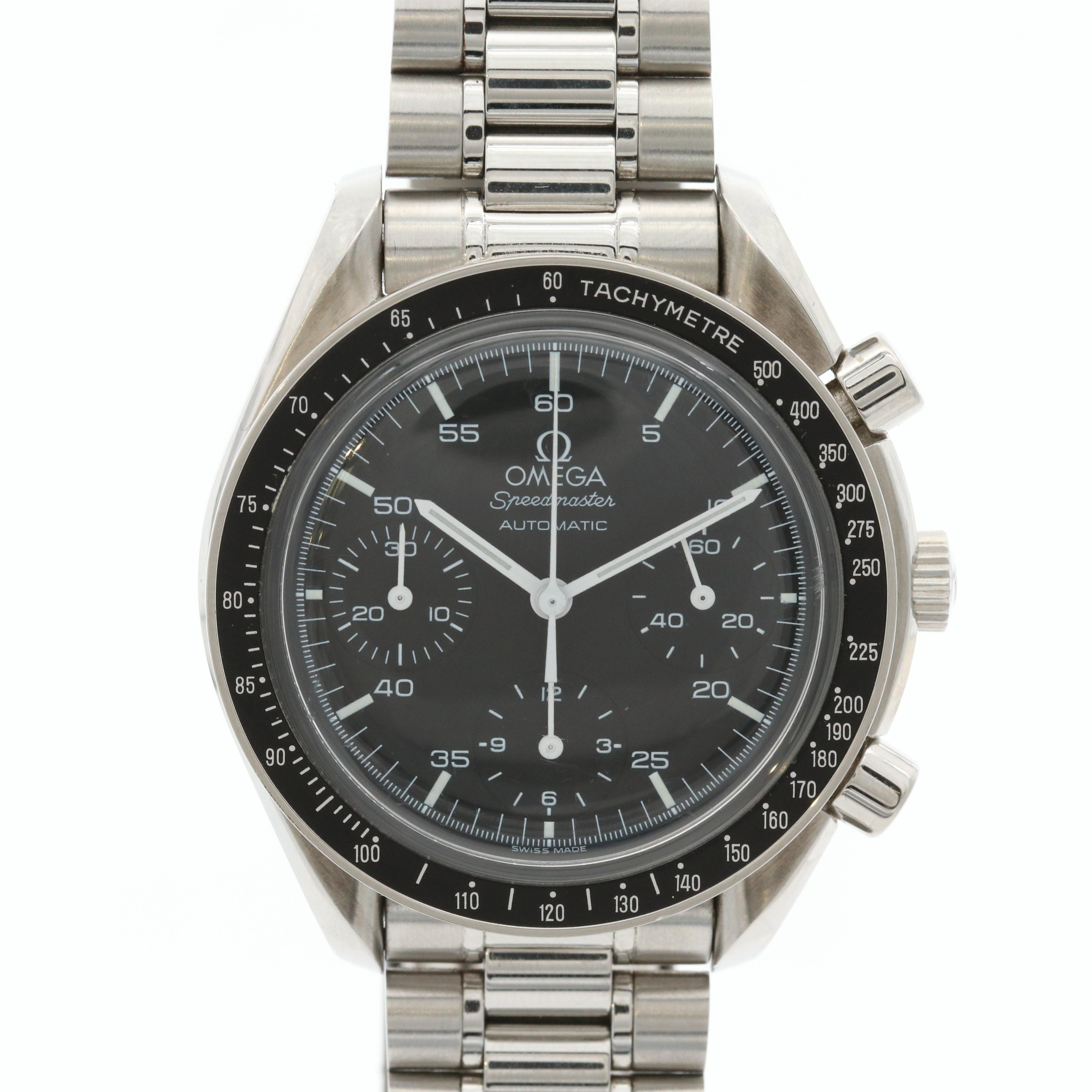 Omega Speedmaster Reduced Automatic Chronograph Watch, 1998