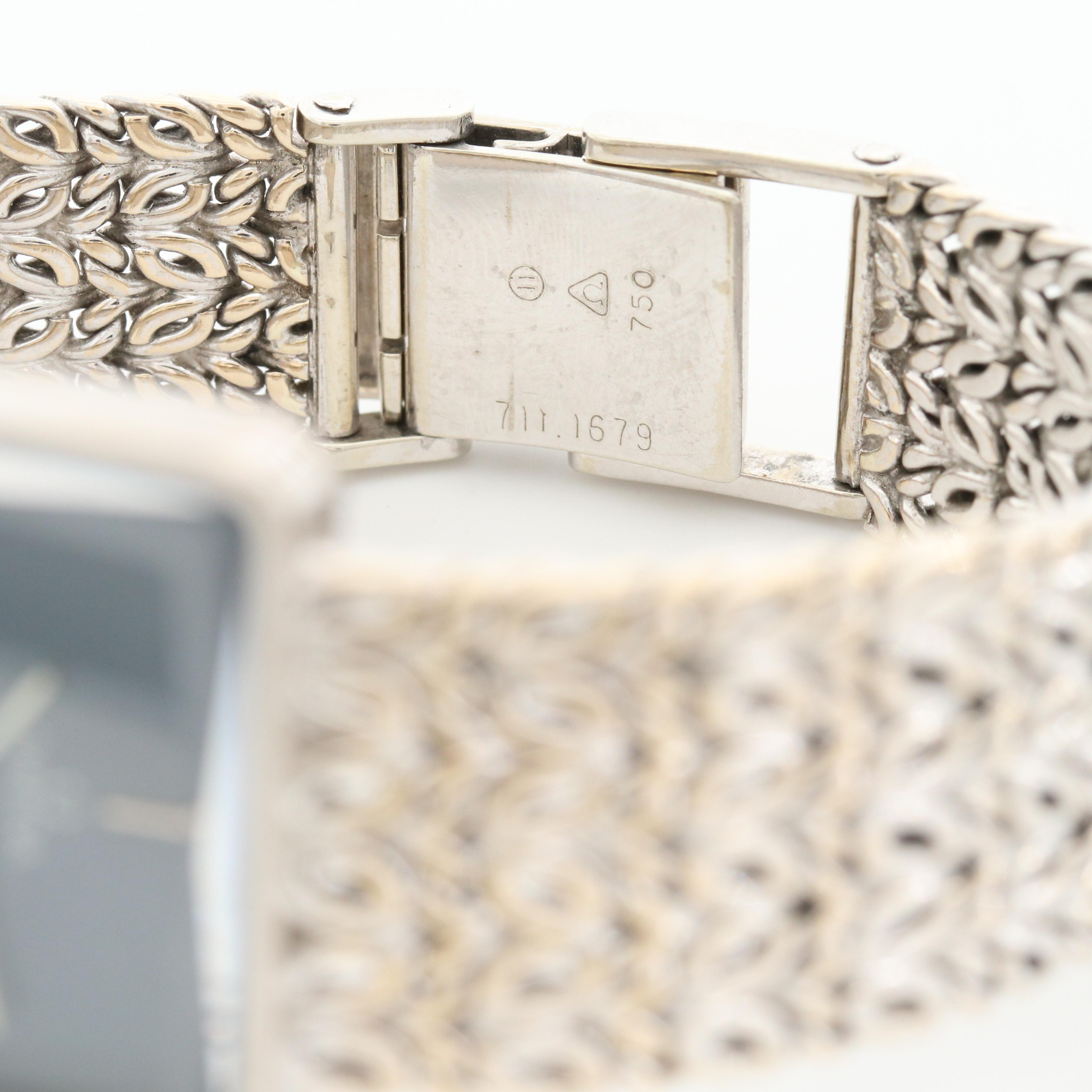 Vintage Omega Deville 18K White Gold Stem Wind Watch