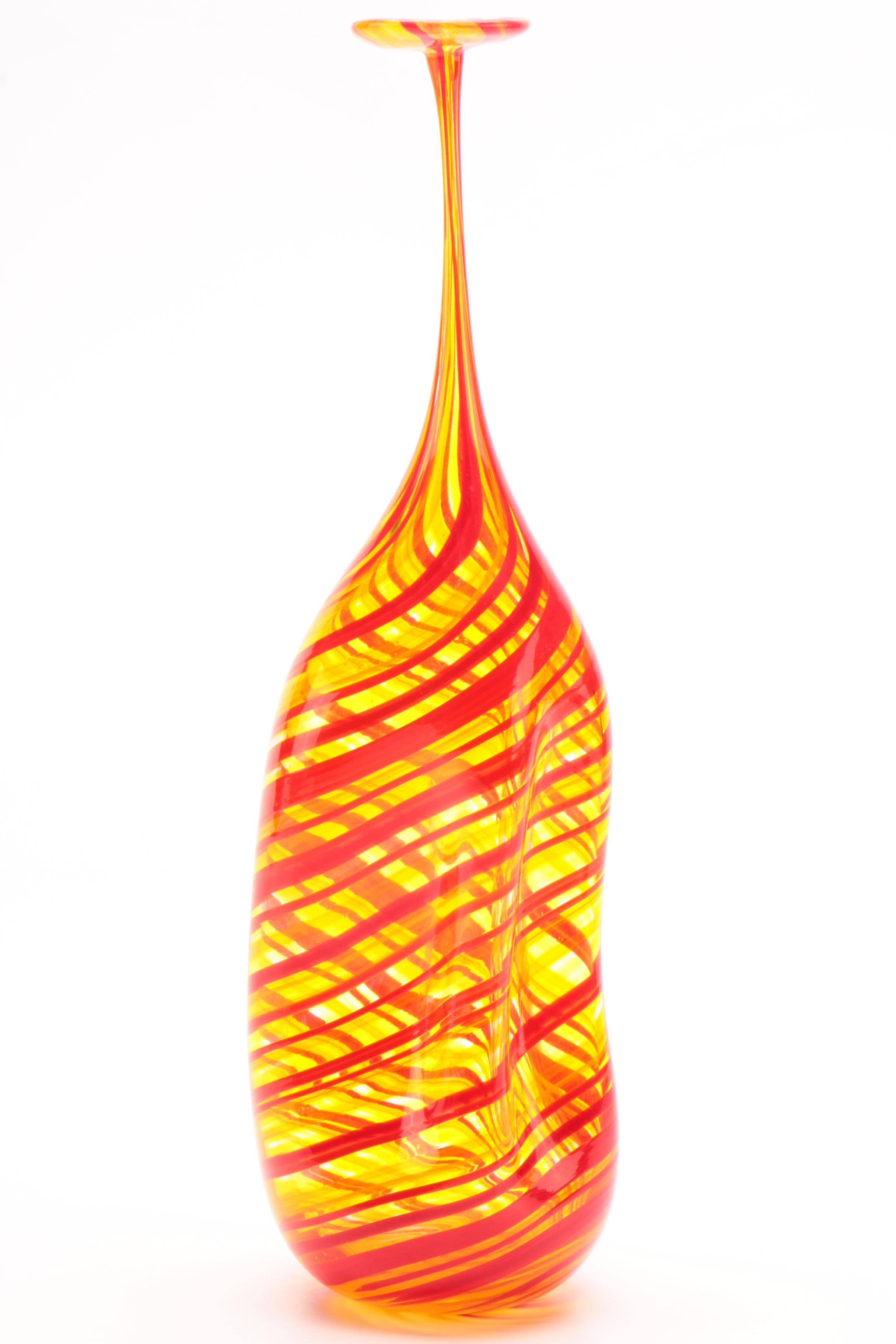 Darren Goodman Hand Blown Glass "Vetrobottle" from "Ferrari" Series