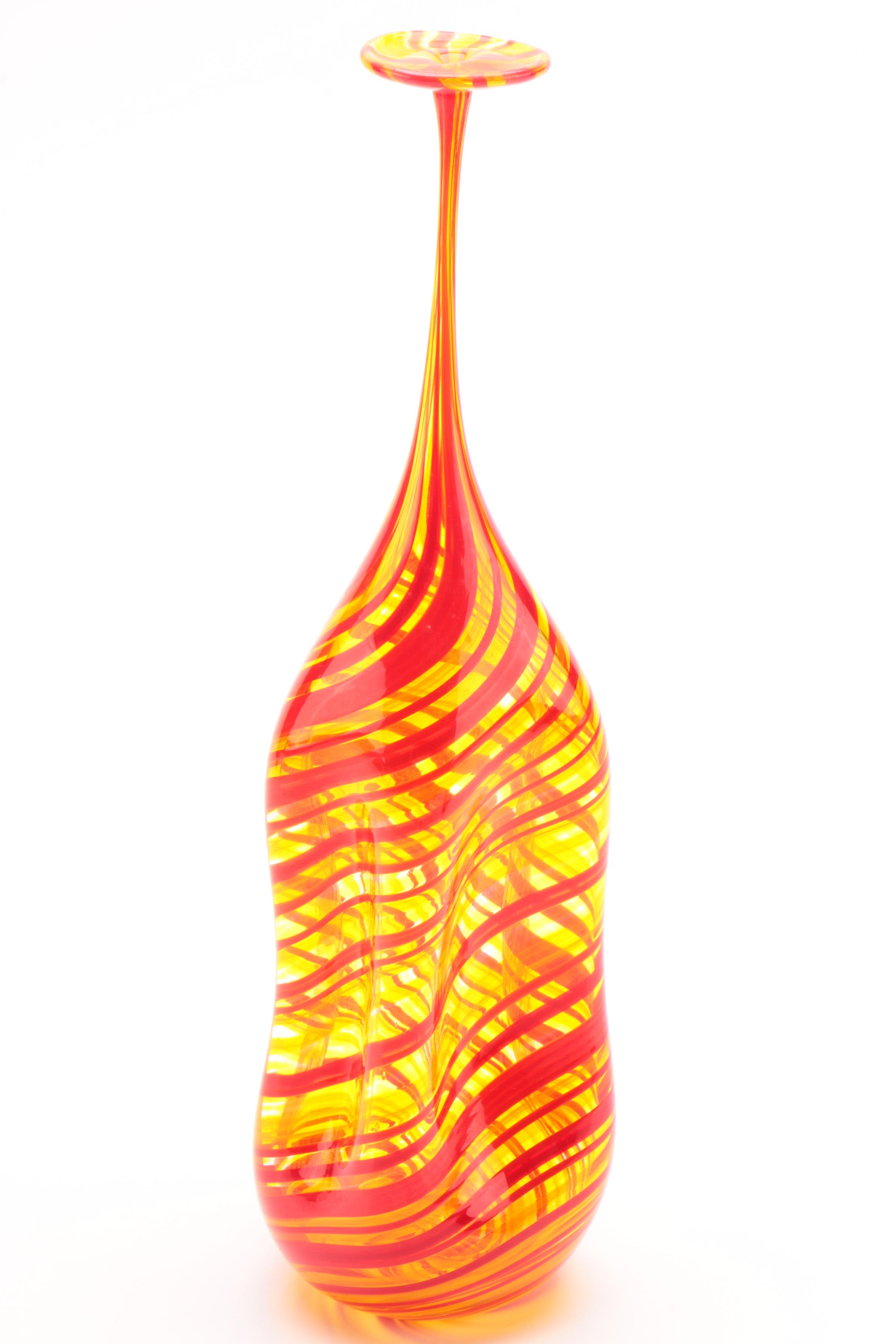 Darren Goodman Hand Blown Glass "Vetrobottle" from "Ferrari" Series