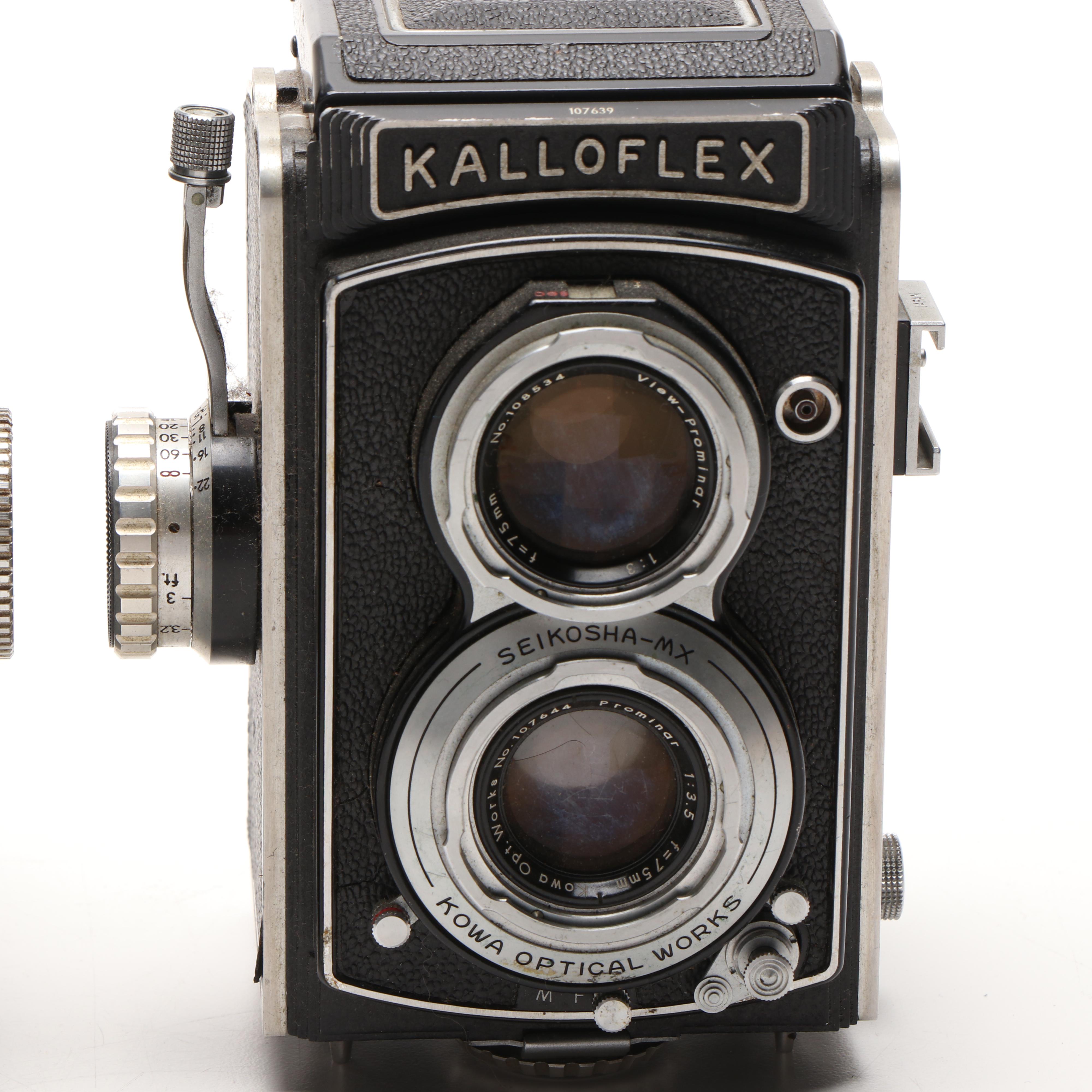 Kowa "Kalloflex" and Franke & Heidecke "Rolleiflex" Twin-Lens Reflex Cameras