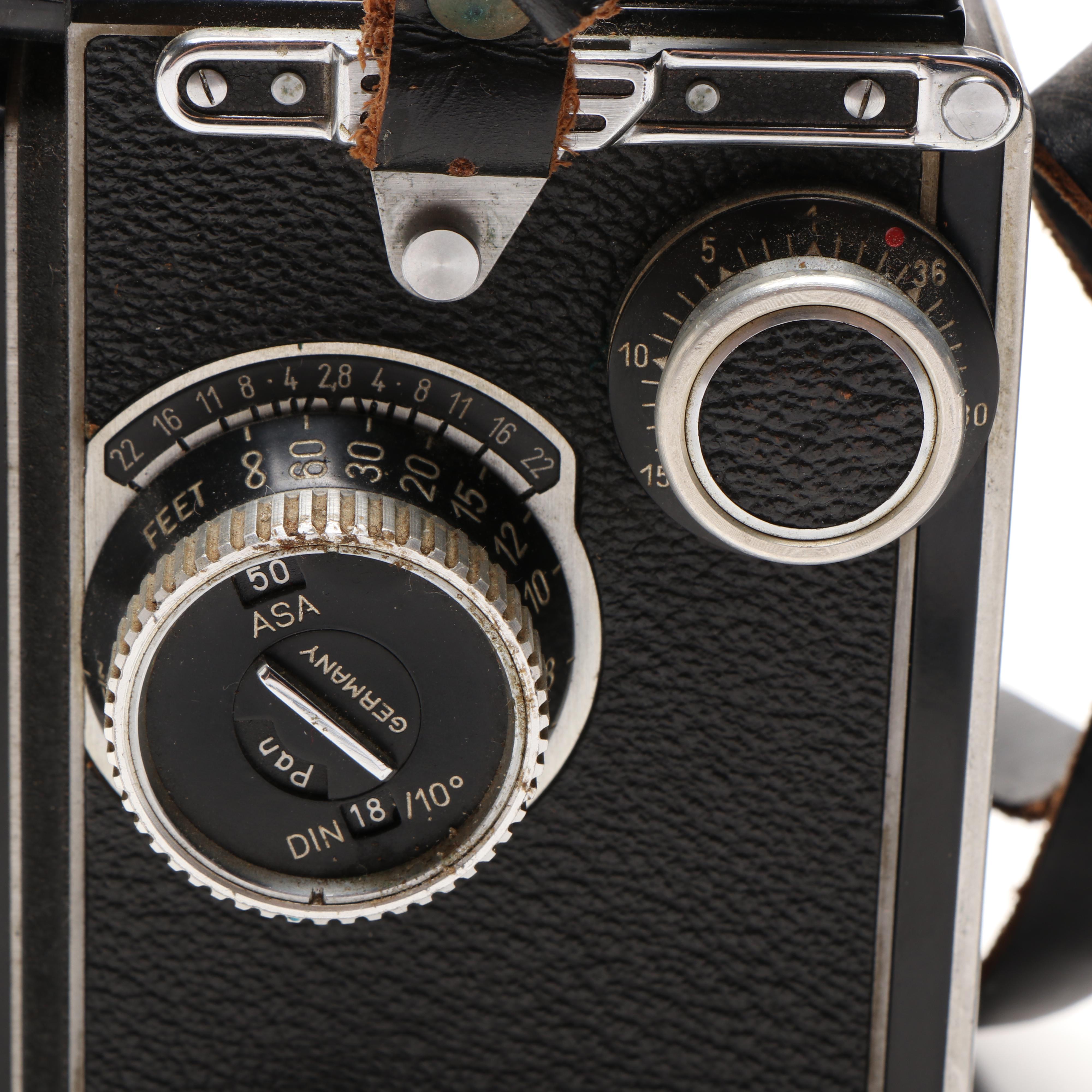 Kowa "Kalloflex" and Franke & Heidecke "Rolleiflex" Twin-Lens Reflex Cameras