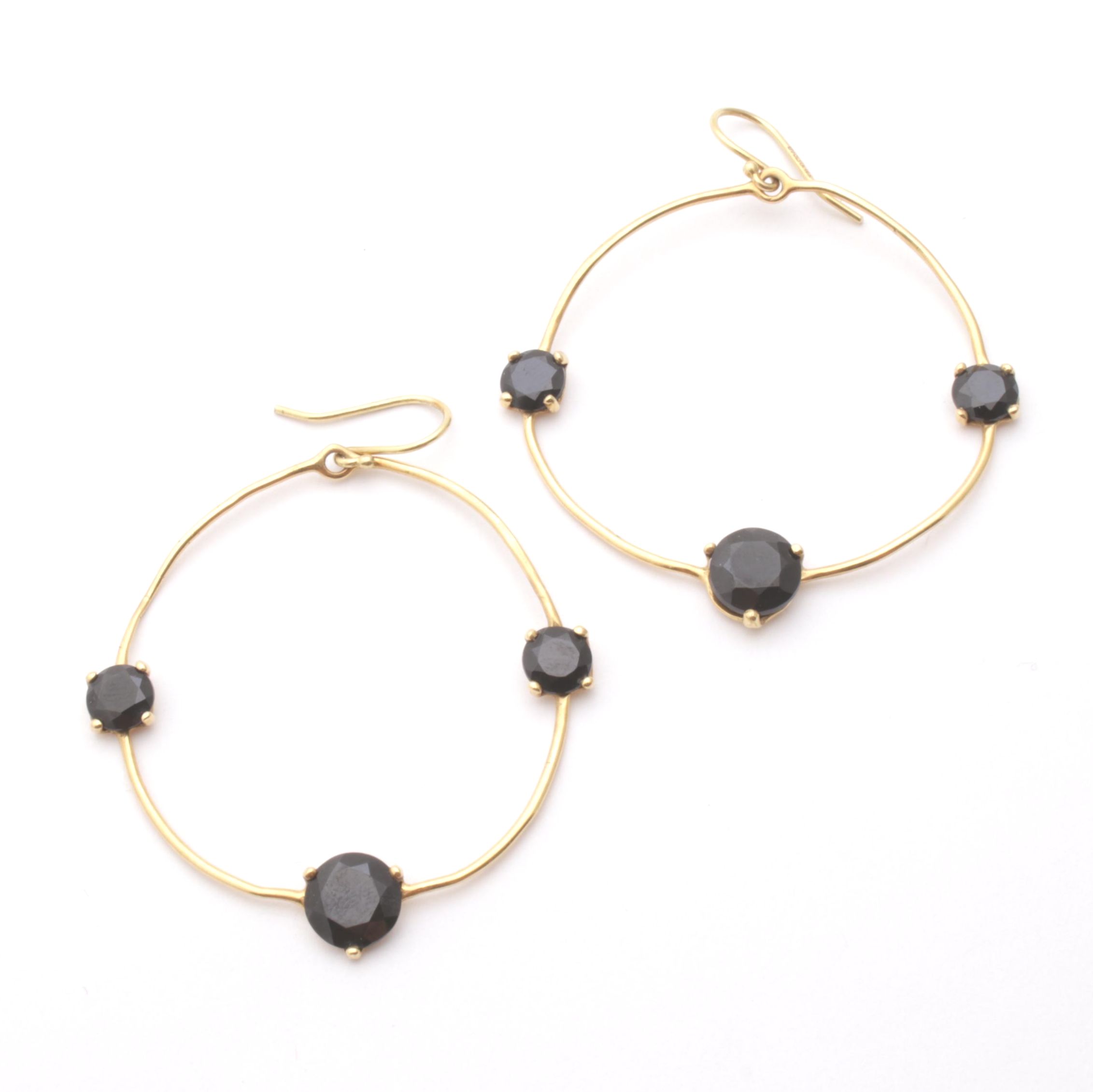 Ippolita 18K Yellow Gold and Onyx Earrings