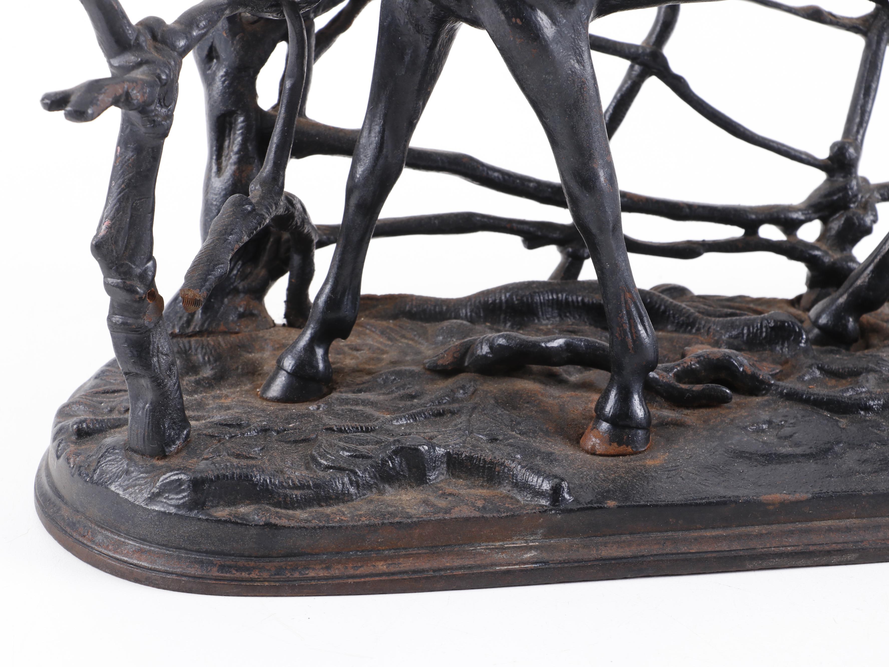 Cast Iron Horse Sculpture