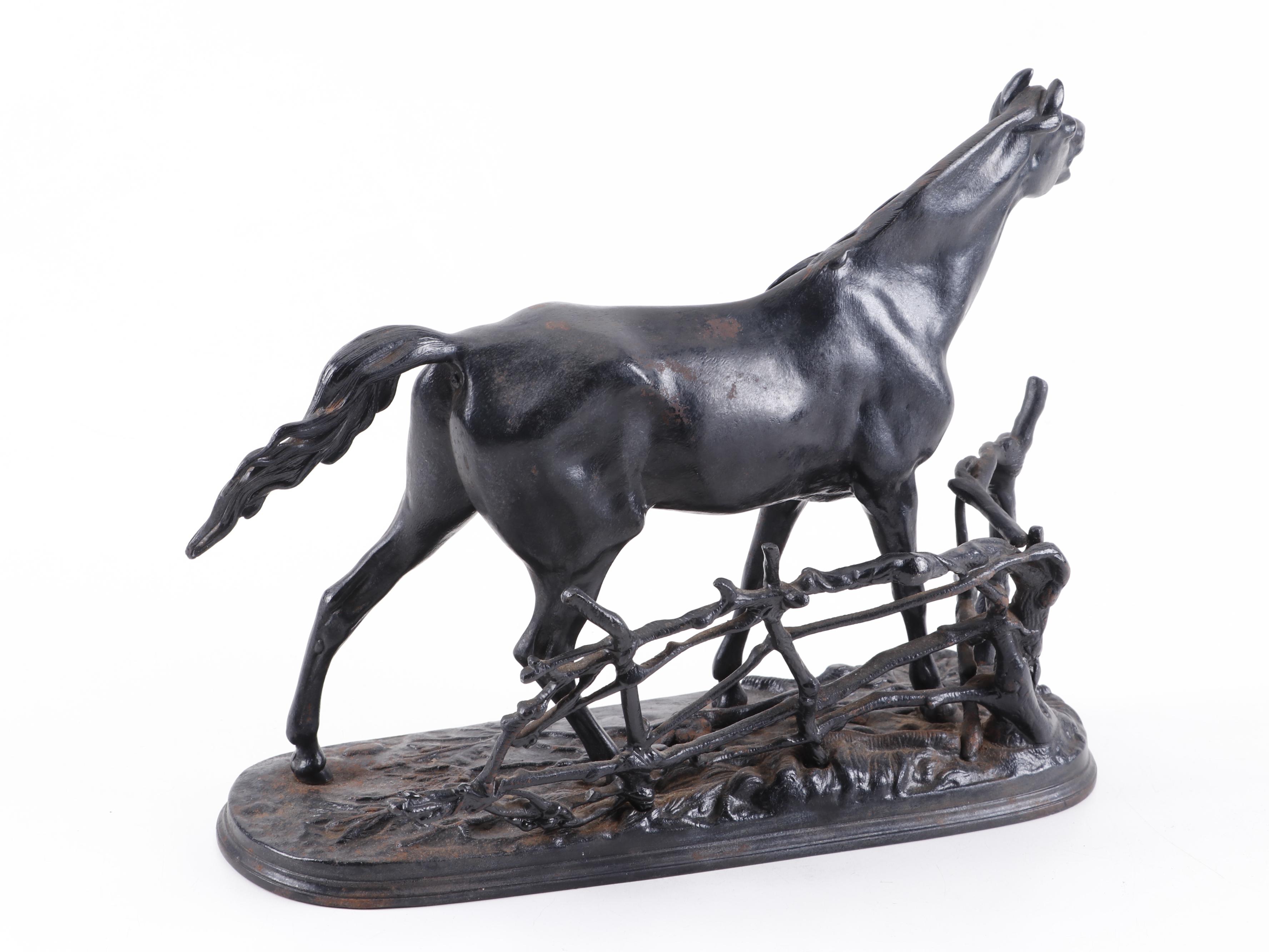 Cast Iron Horse Sculpture