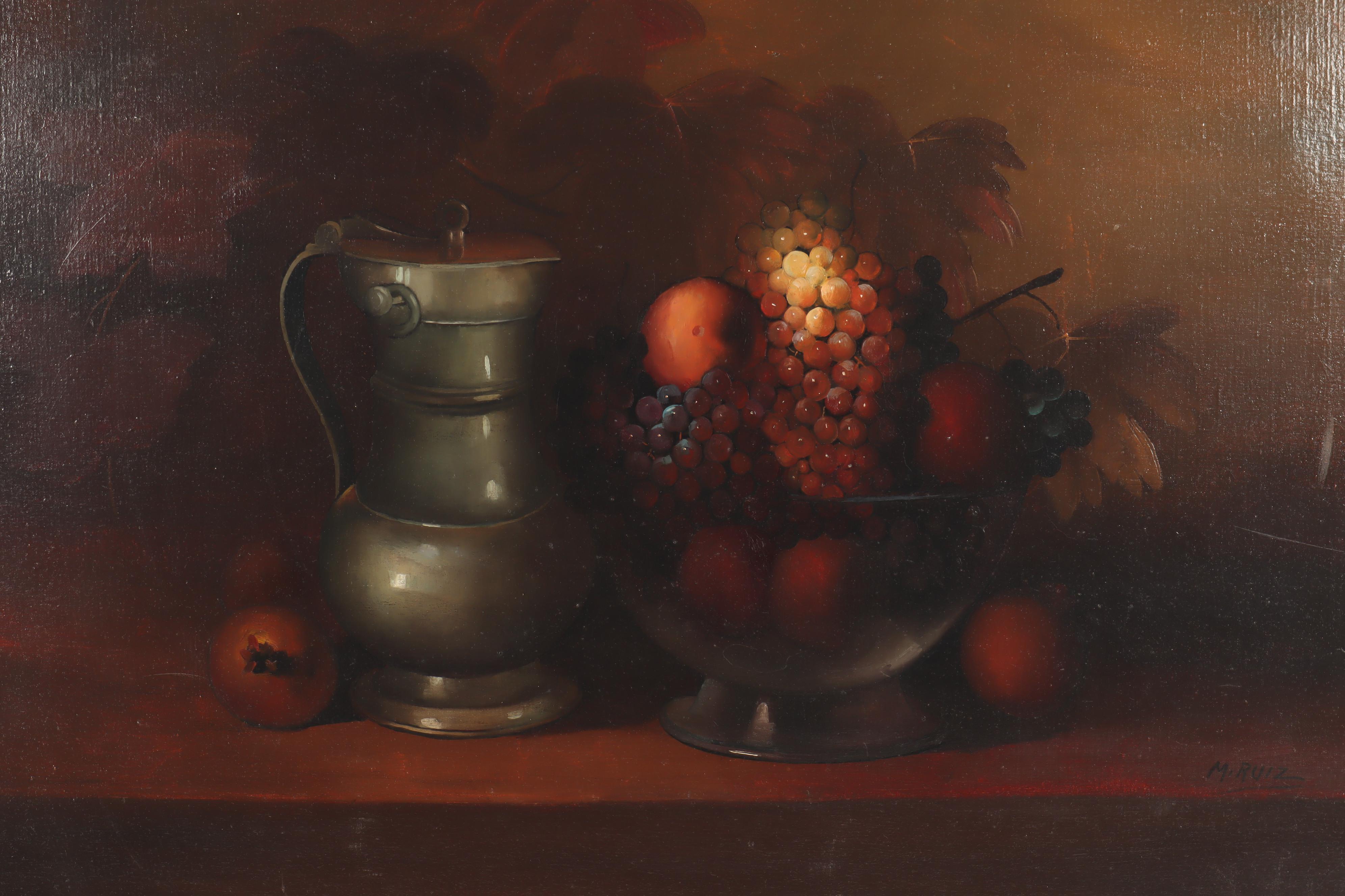 Manuel Ruiz Still Life Oil Painting