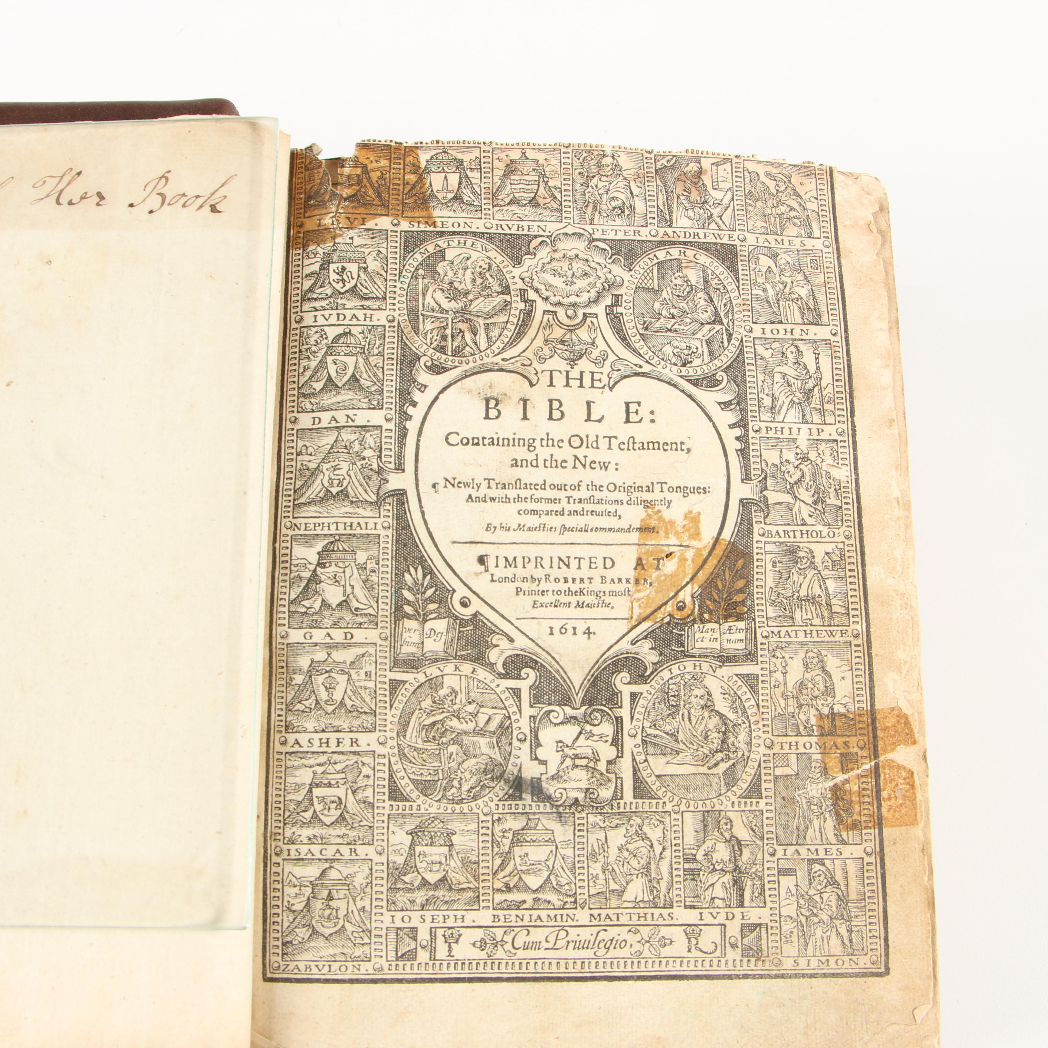 1615 King James Version Bible