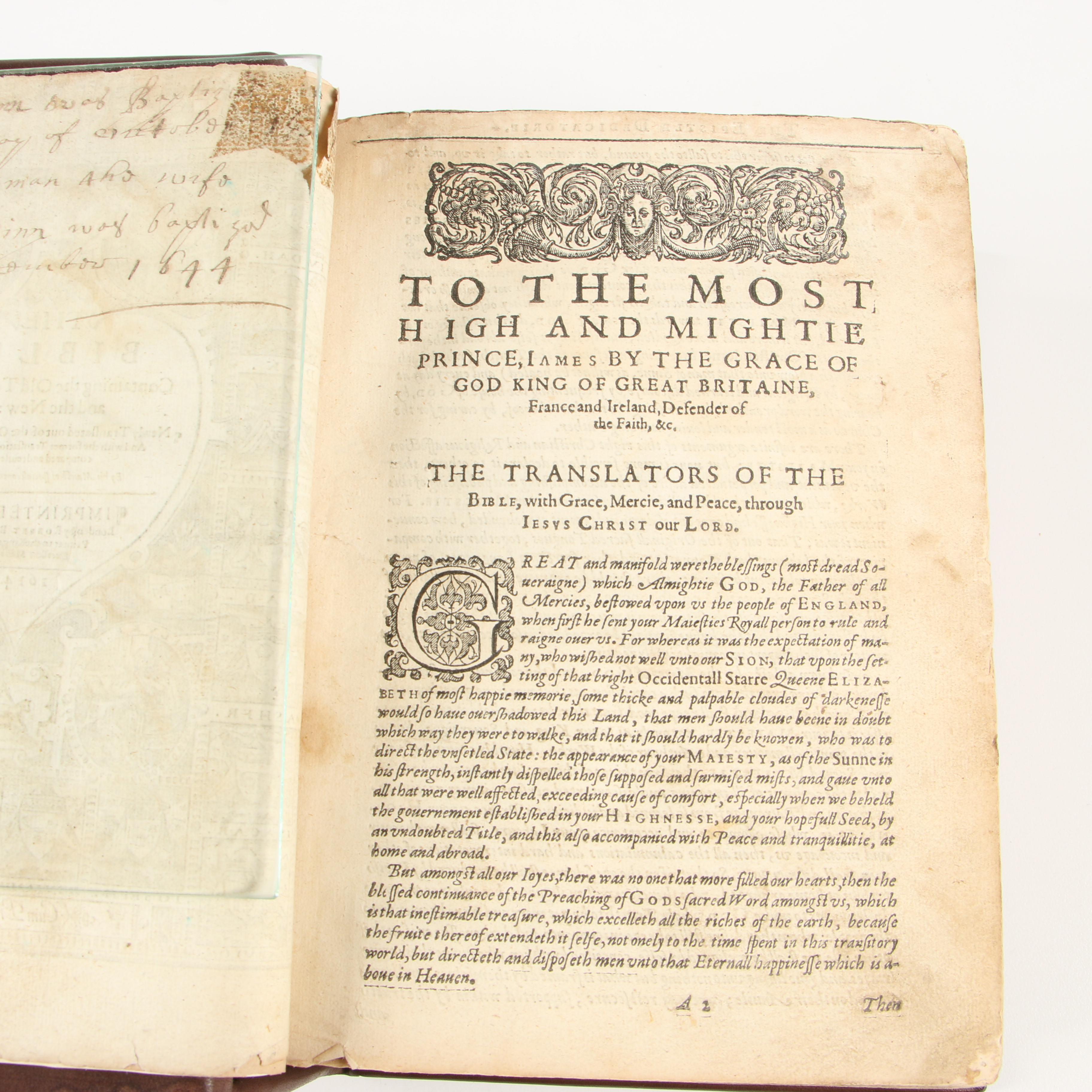 1615 King James Version Bible