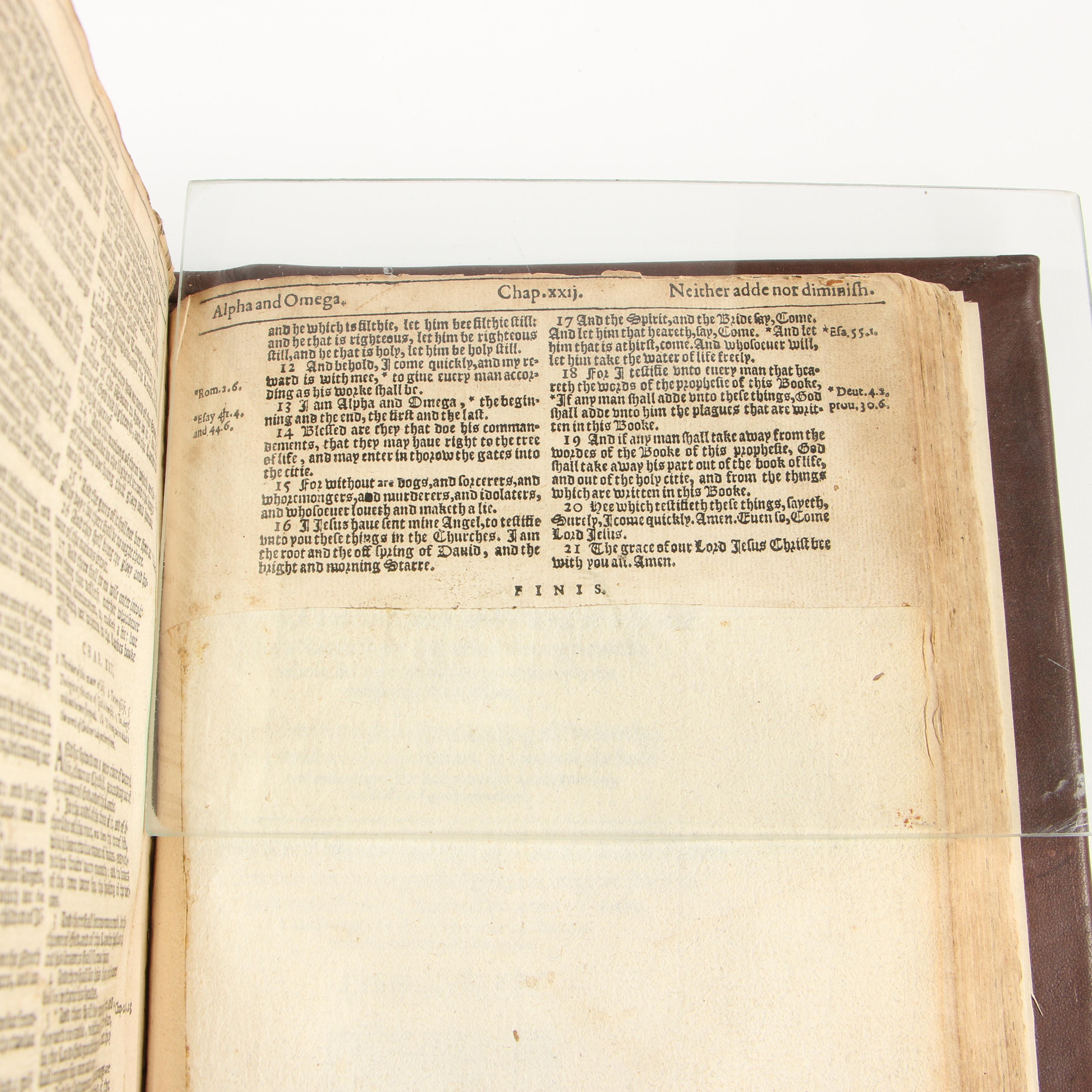 1615 King James Version Bible