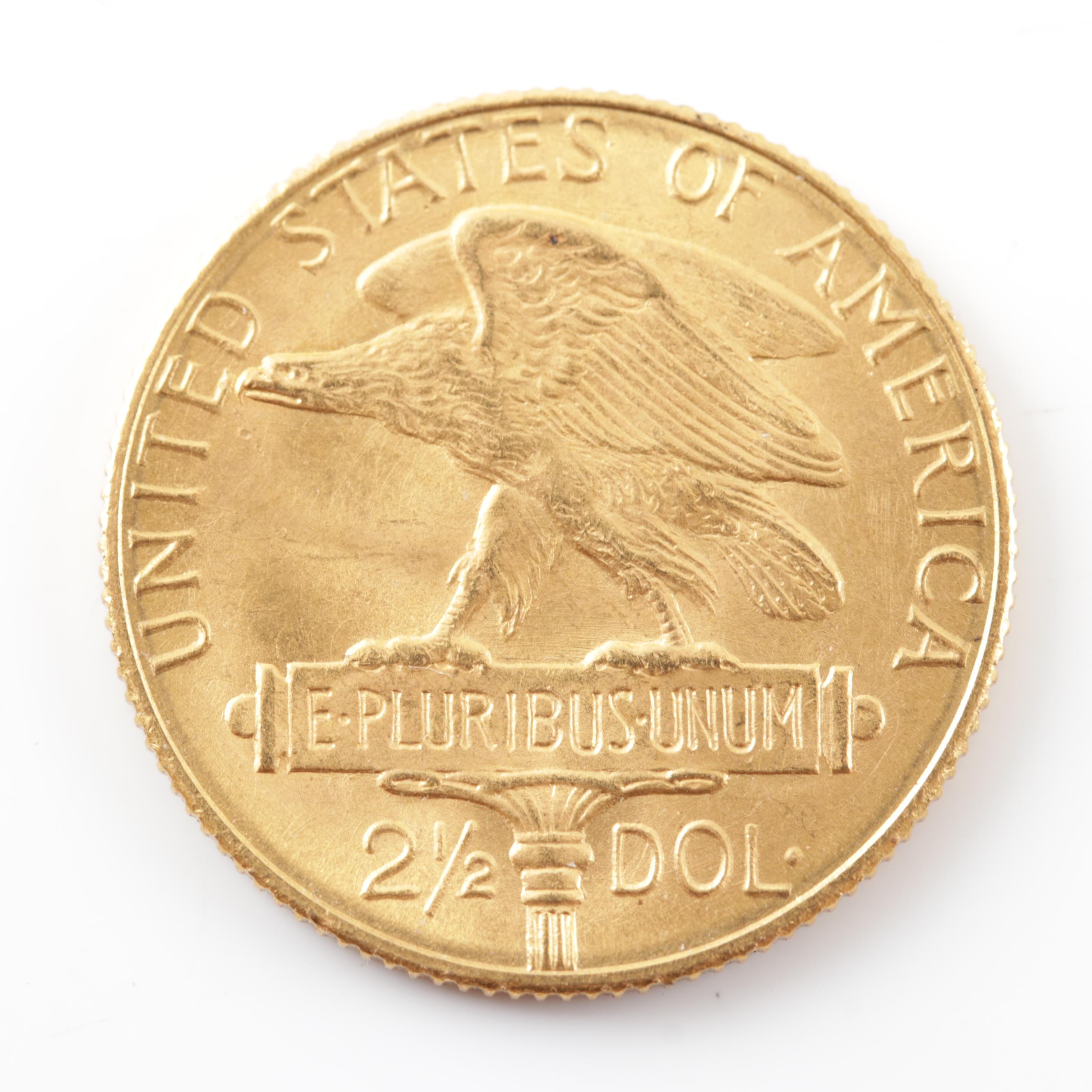 1915-S Panama-Pacific Quarter Eagle $2.50 Commemorative Gold Coin