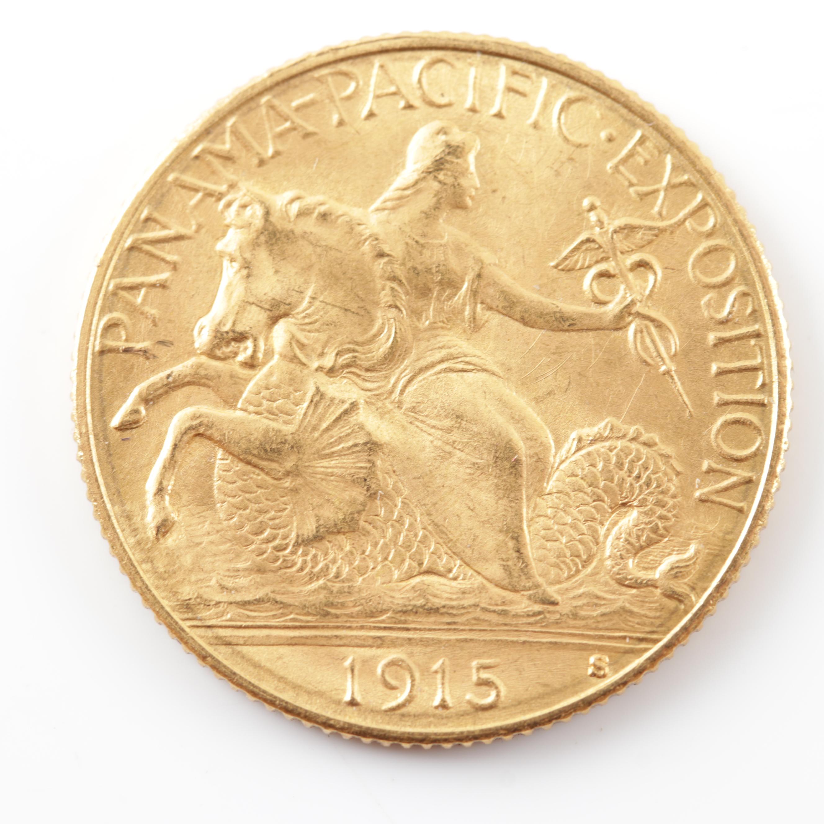 1915-S Panama-Pacific Quarter Eagle $2.50 Commemorative Gold Coin