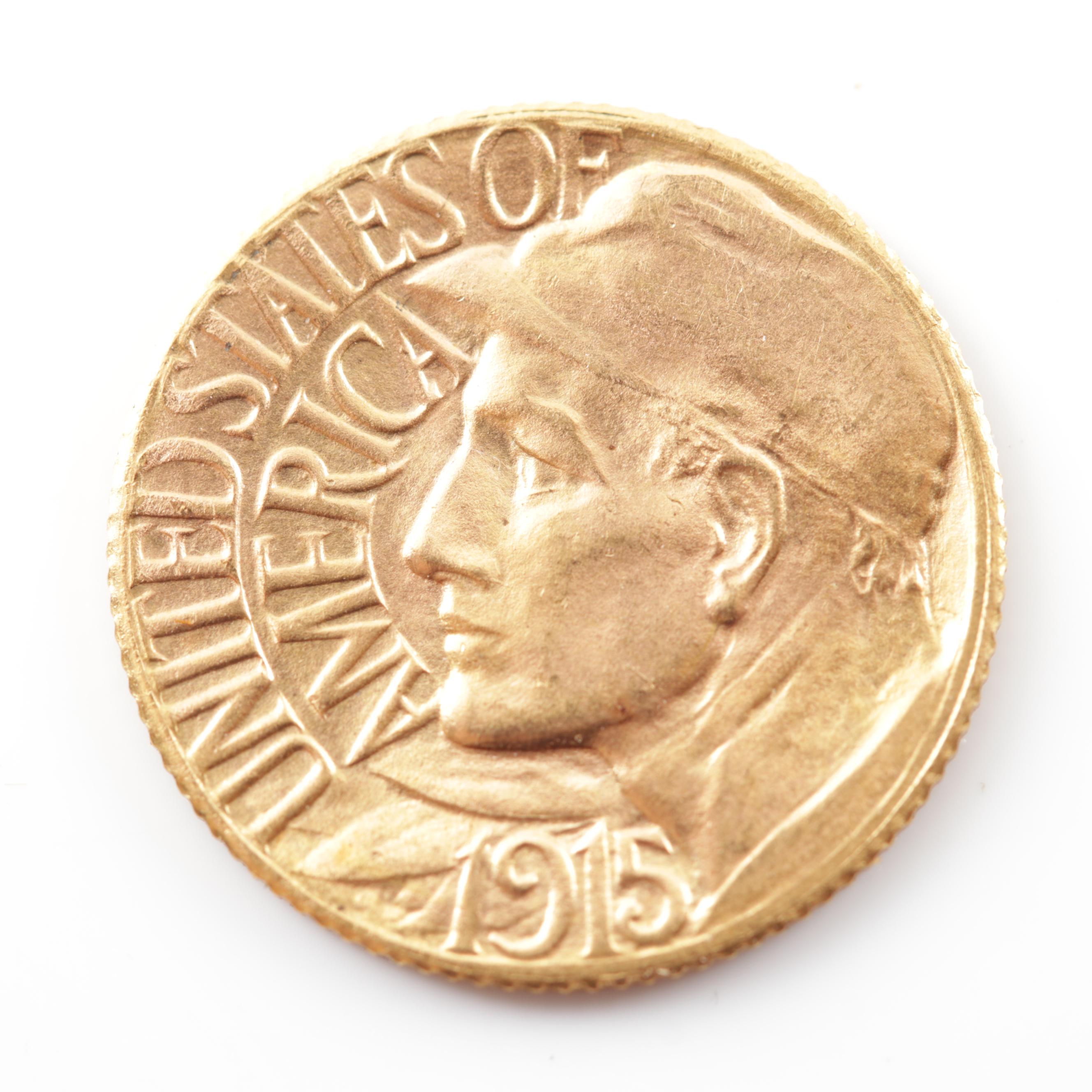1915-S Panama Pacific Commemorative $1 Gold Coin