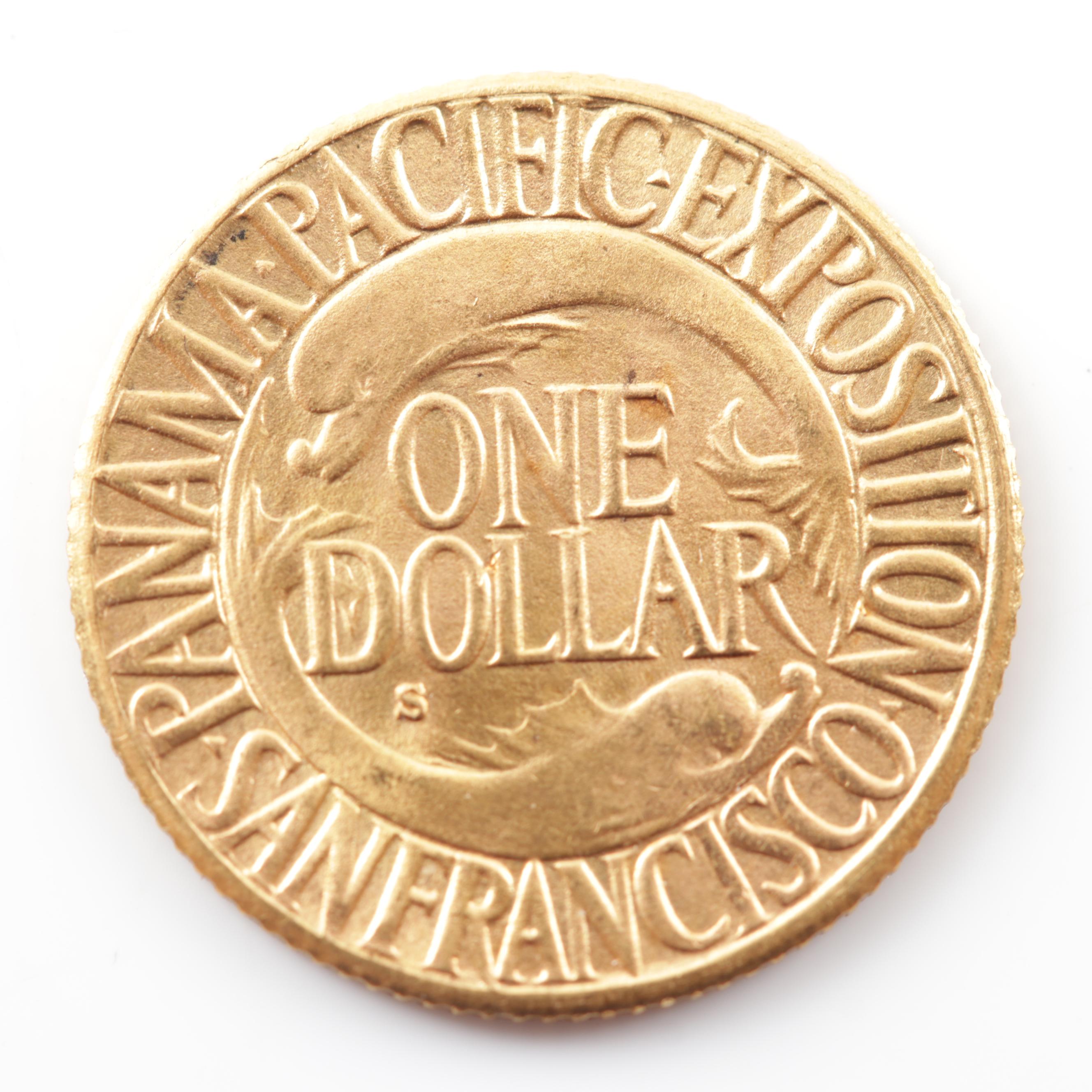 1915-S Panama Pacific Commemorative $1 Gold Coin