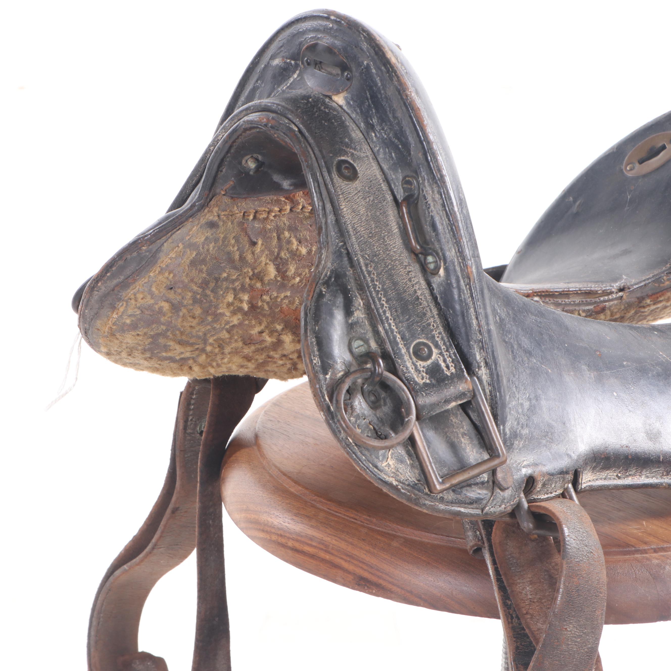 McClellan-Style 12 Inch Cavalry Saddle, Early 20th Century