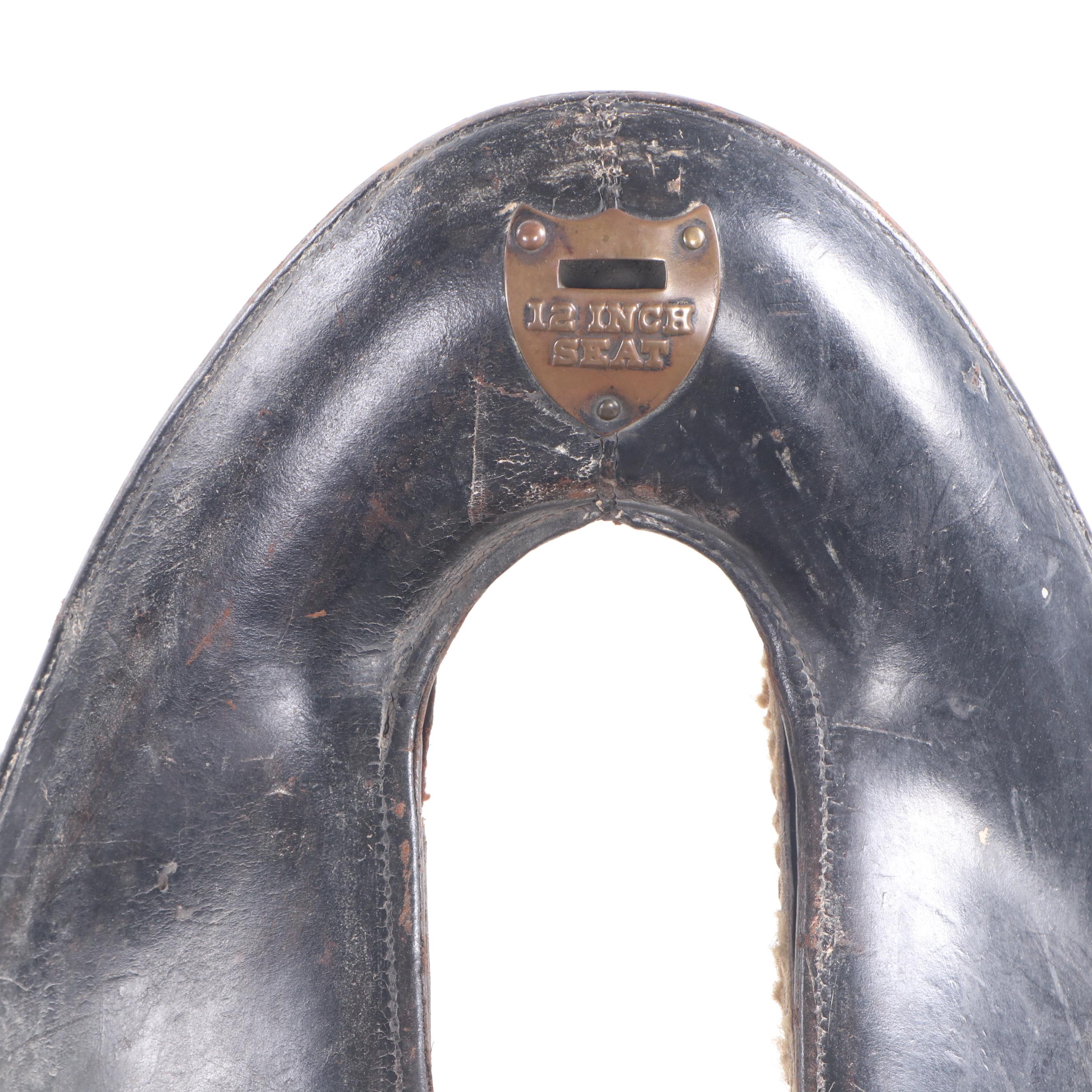 McClellan-Style 12 Inch Cavalry Saddle, Early 20th Century