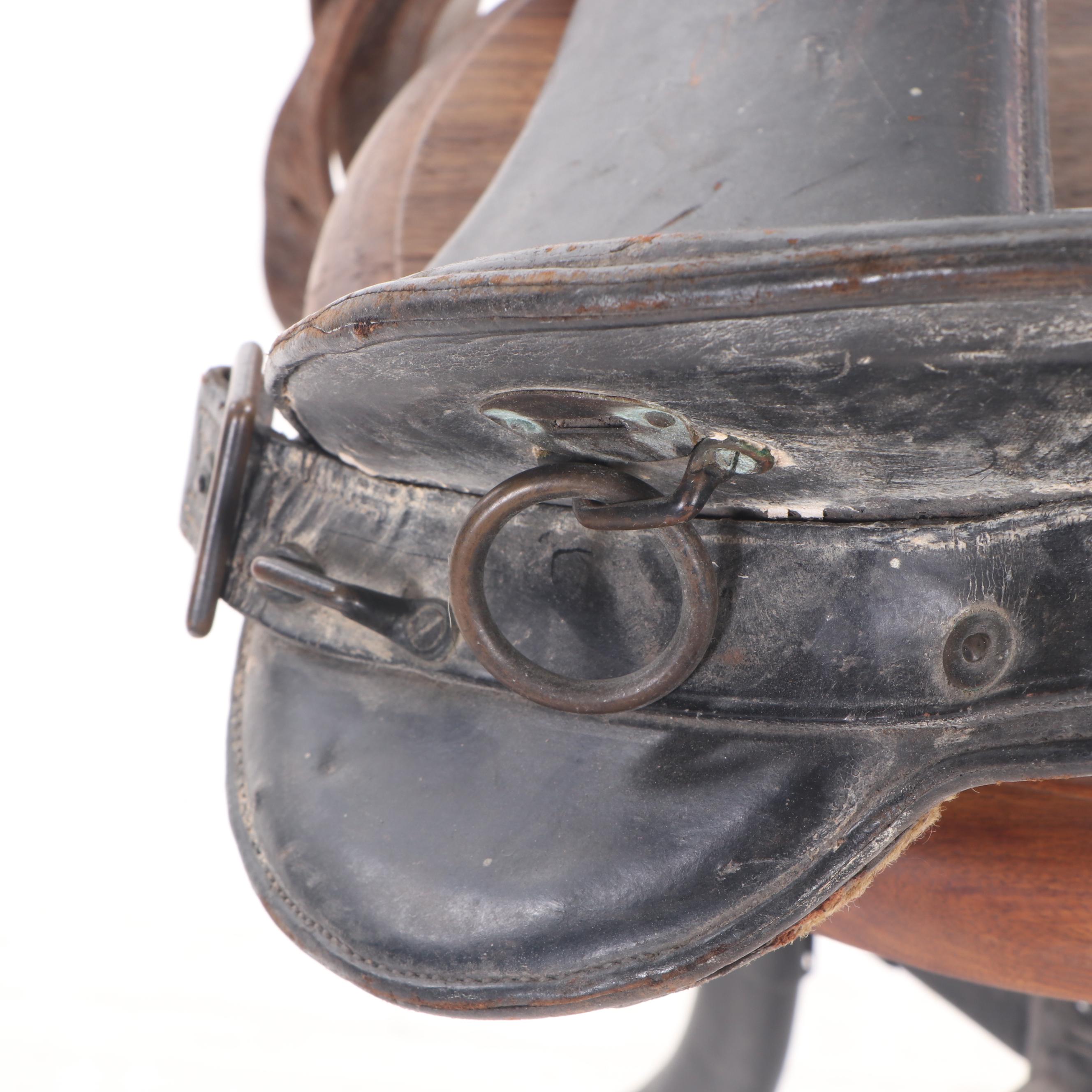 McClellan-Style 12 Inch Cavalry Saddle, Early 20th Century
