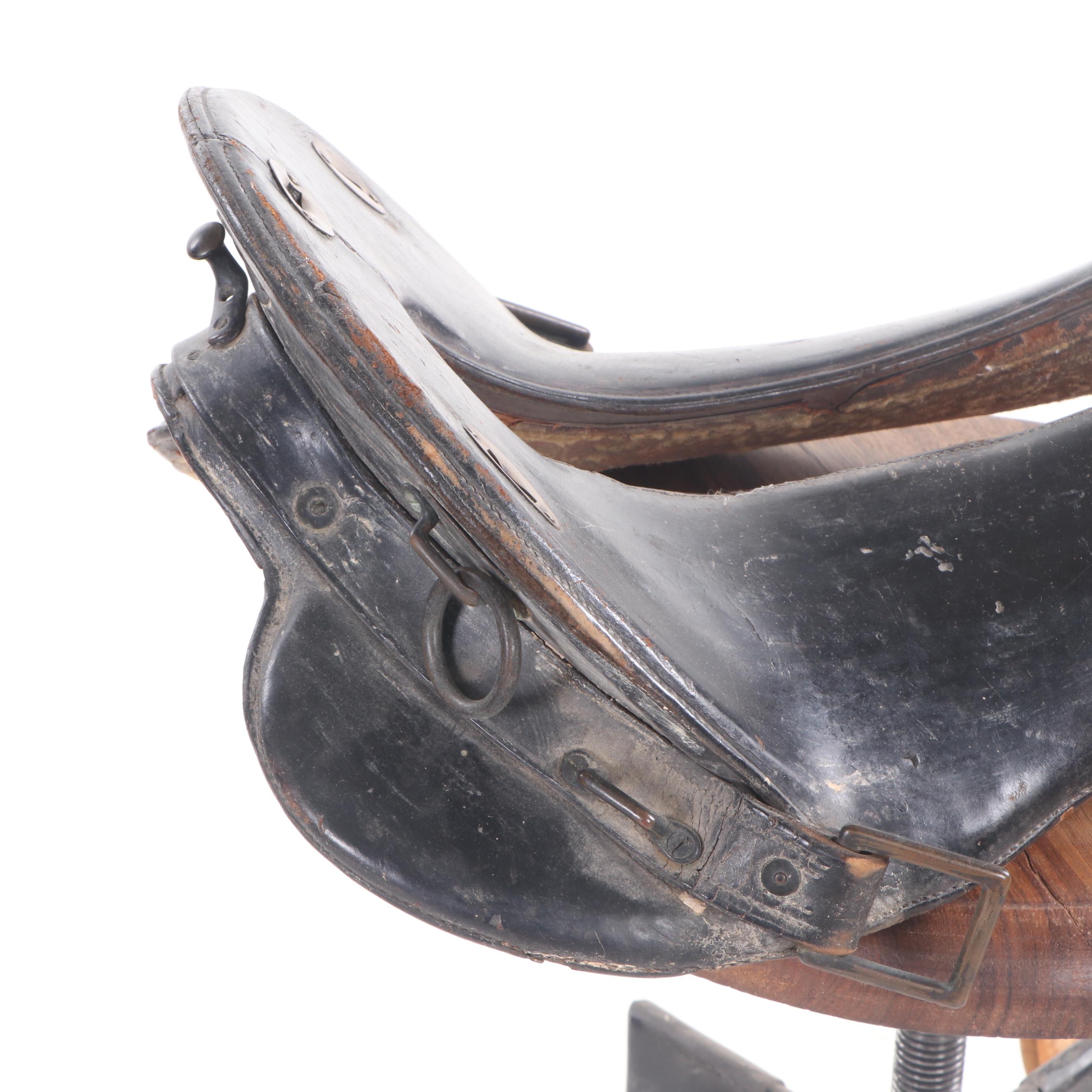 McClellan-Style 12 Inch Cavalry Saddle, Early 20th Century