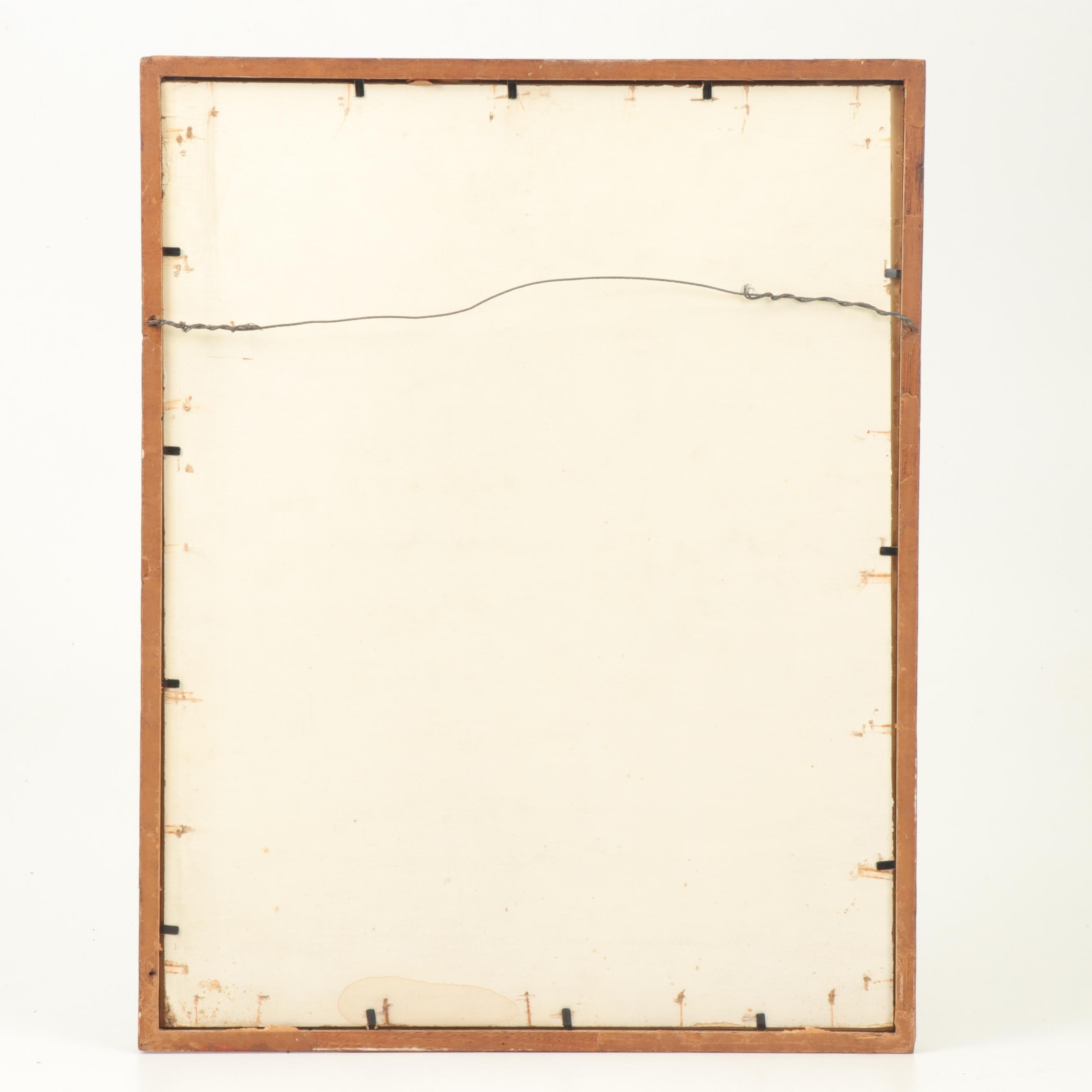 Pastoral Landscape Drawing Attributed to Yasuo Kuniyoshi