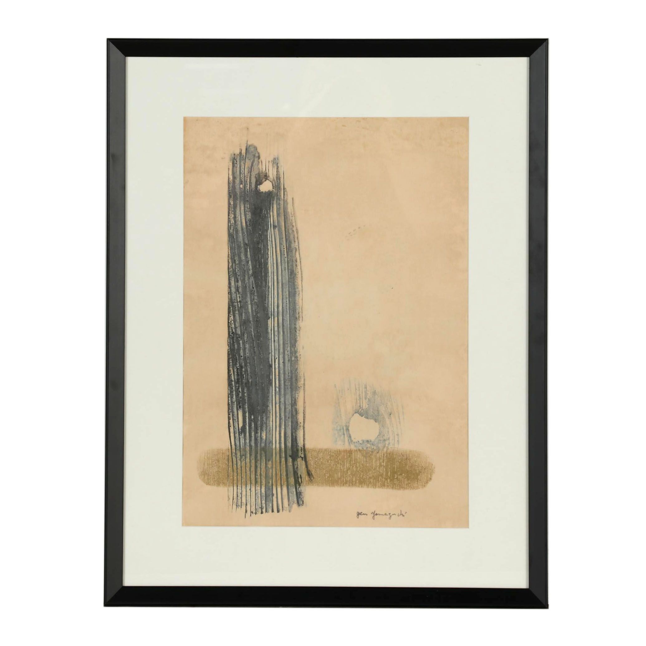 Gen Yamaguchi Woodblock "Encounter"