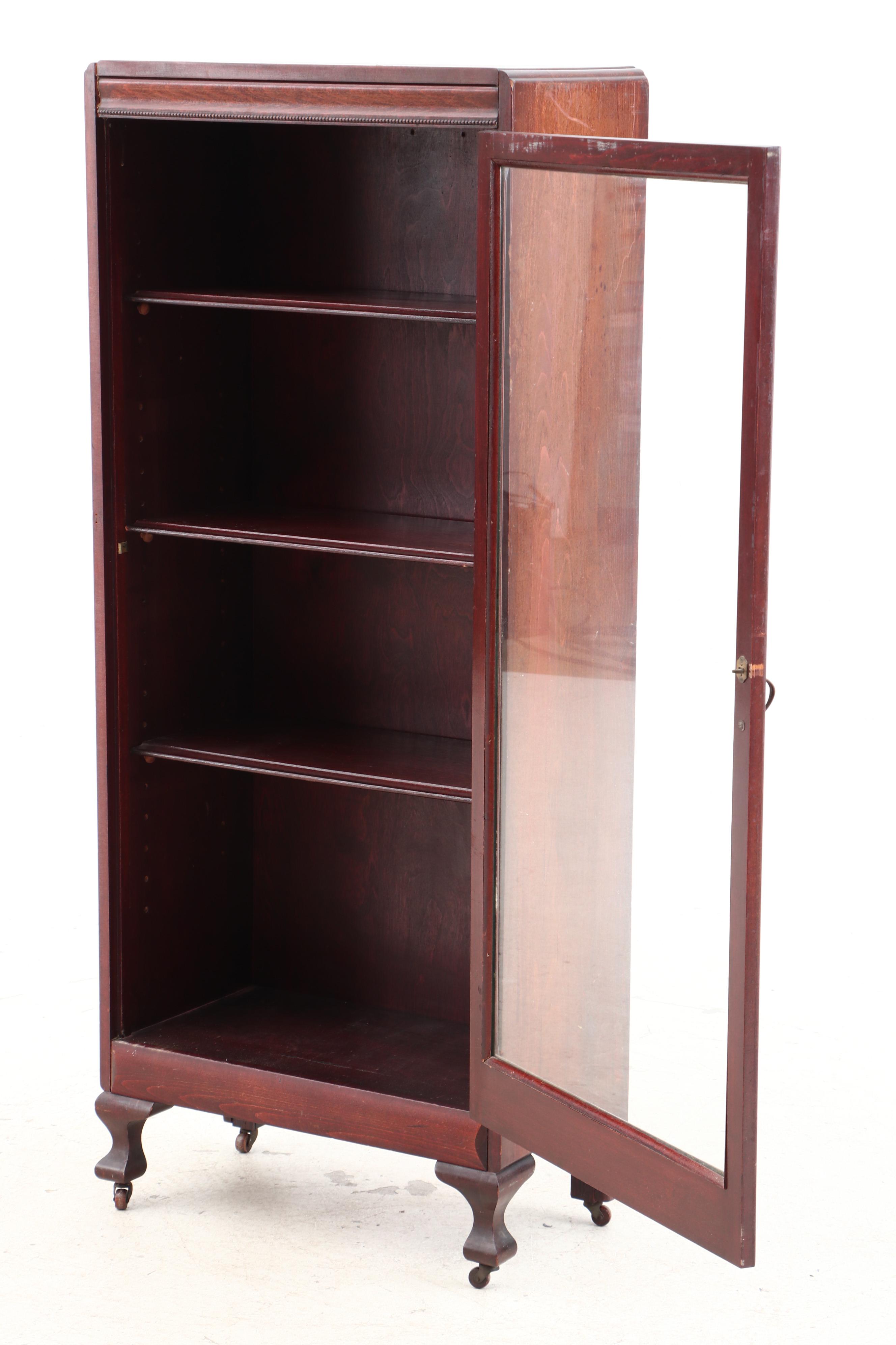 Robert Mitchell Furniture Co. Mahogany Finish Display Cabinet