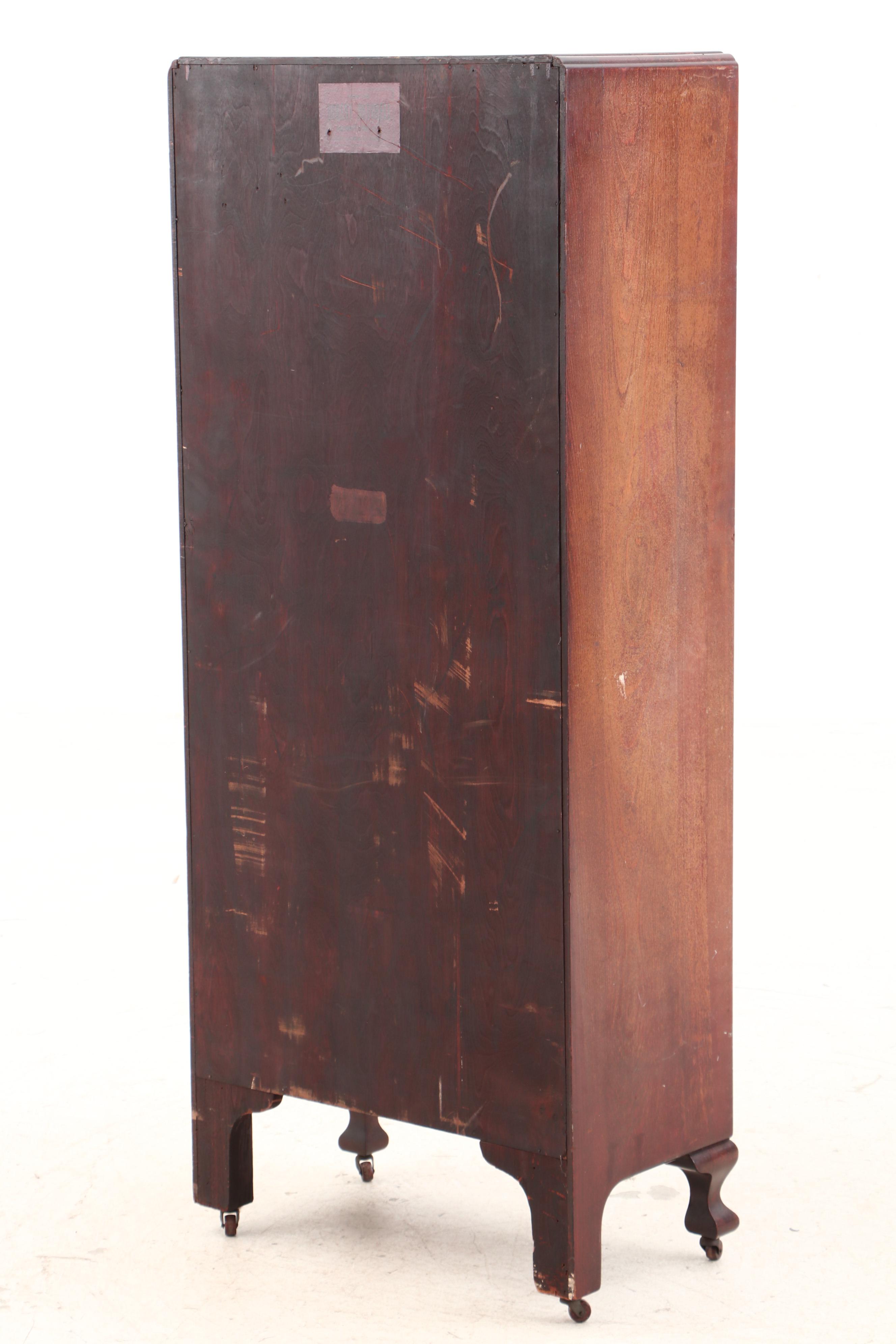 Robert Mitchell Furniture Co. Mahogany Finish Display Cabinet