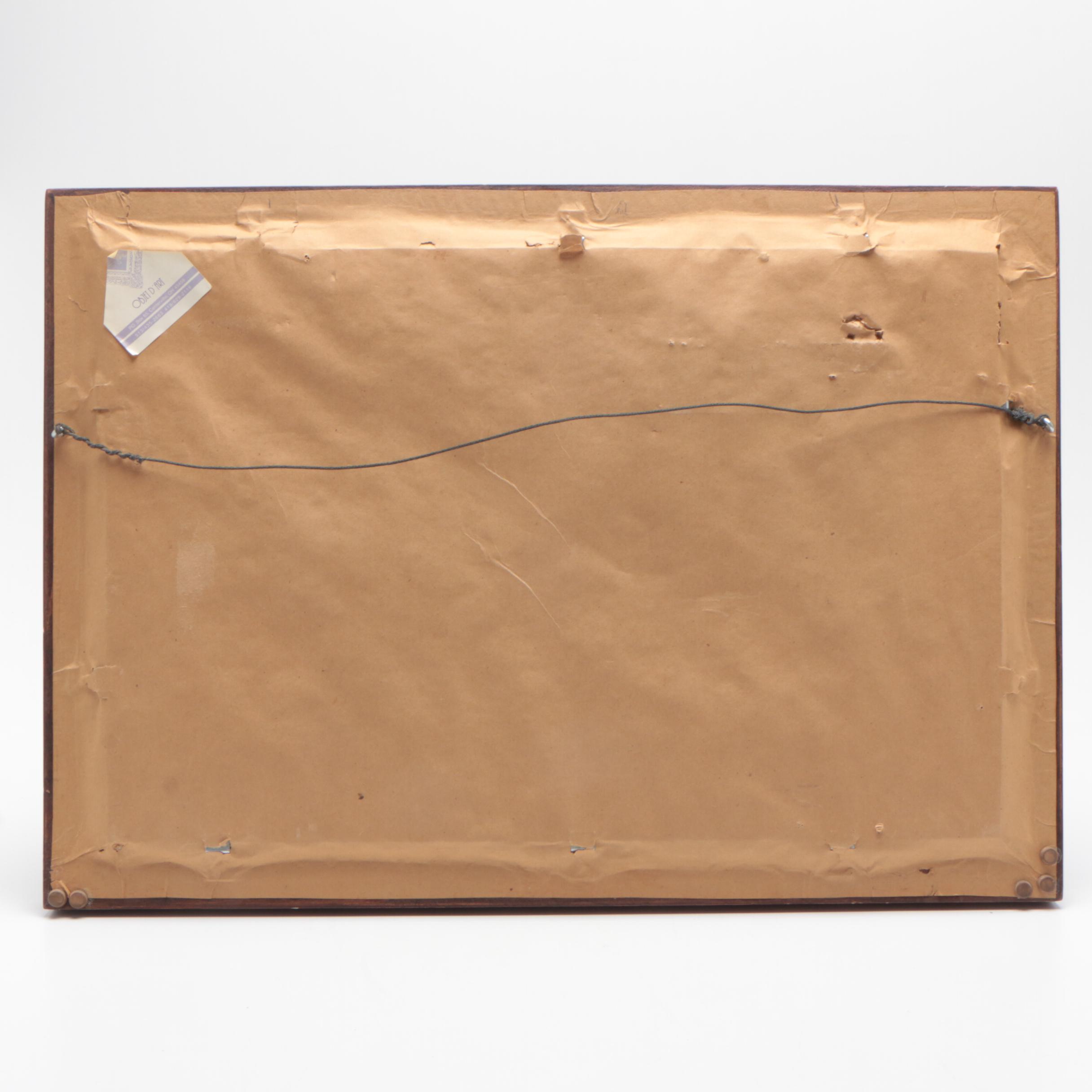 Orrin W. Curtis 1909 Floral Oil Painting of Lilacs