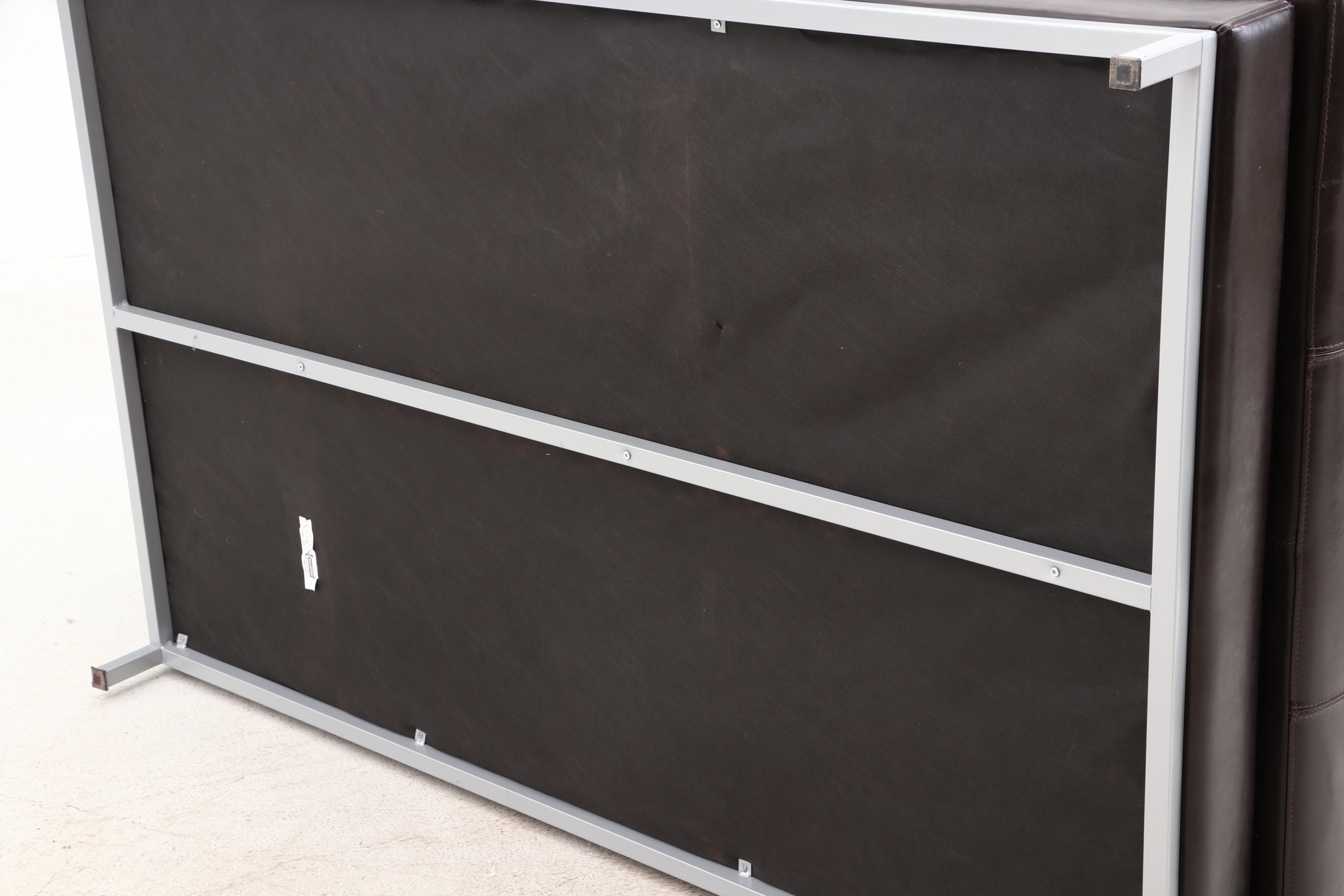 Modernist "Kramfors" Leather Chaise Lounge by IKEA