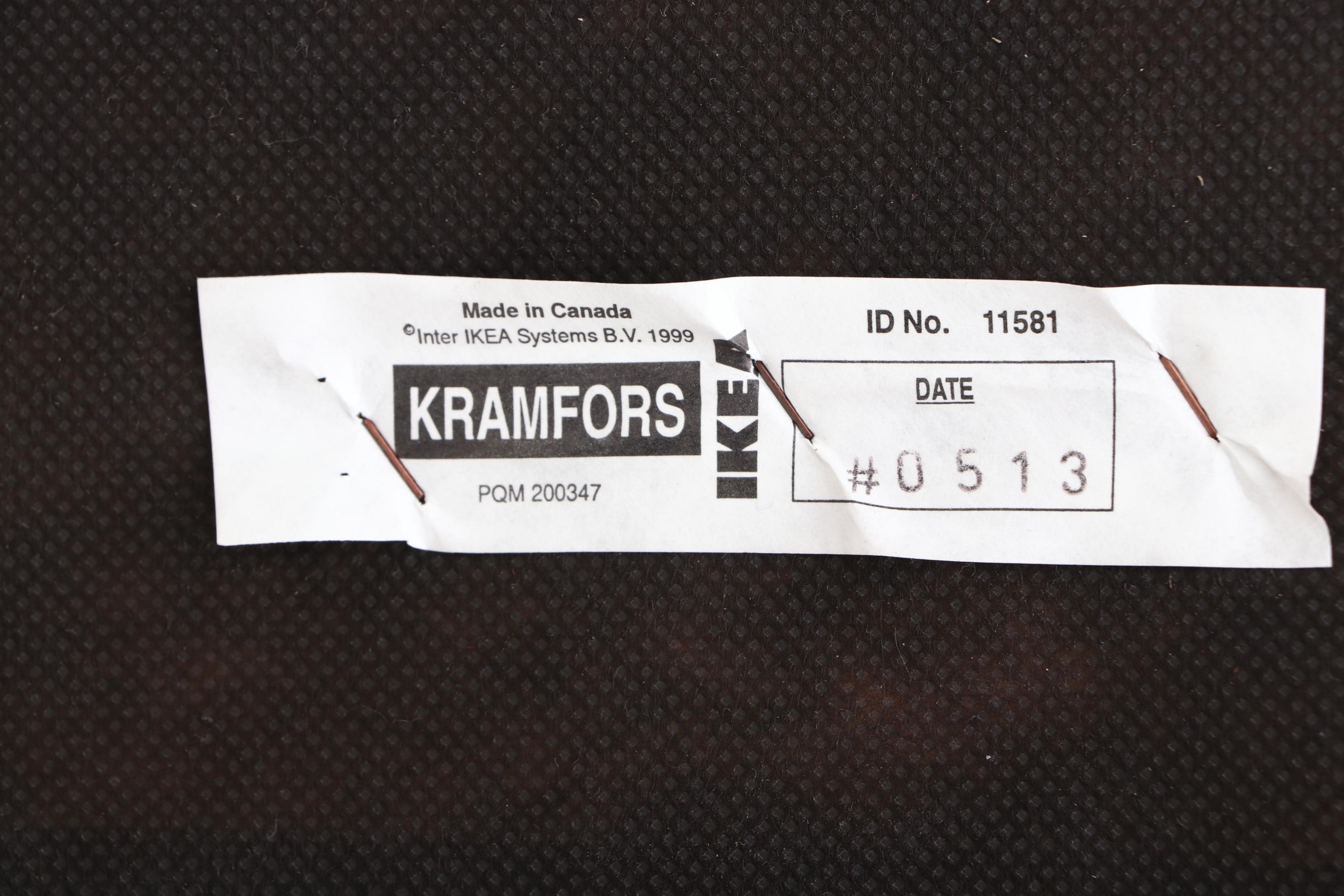 Modernist "Kramfors" Leather Chaise Lounge by IKEA