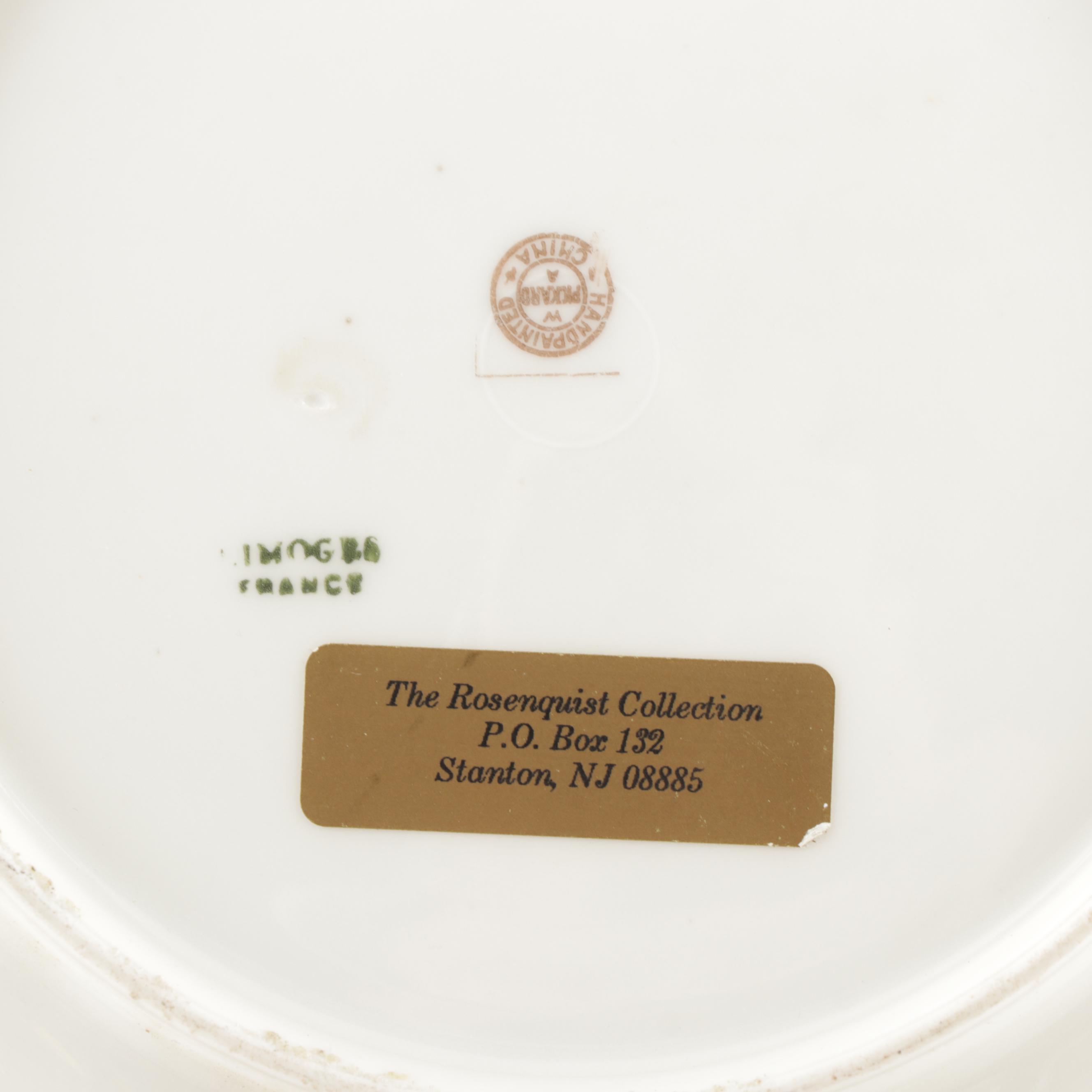 Pickard Hand-Painted Porcelain Tableware; Early 20th Century