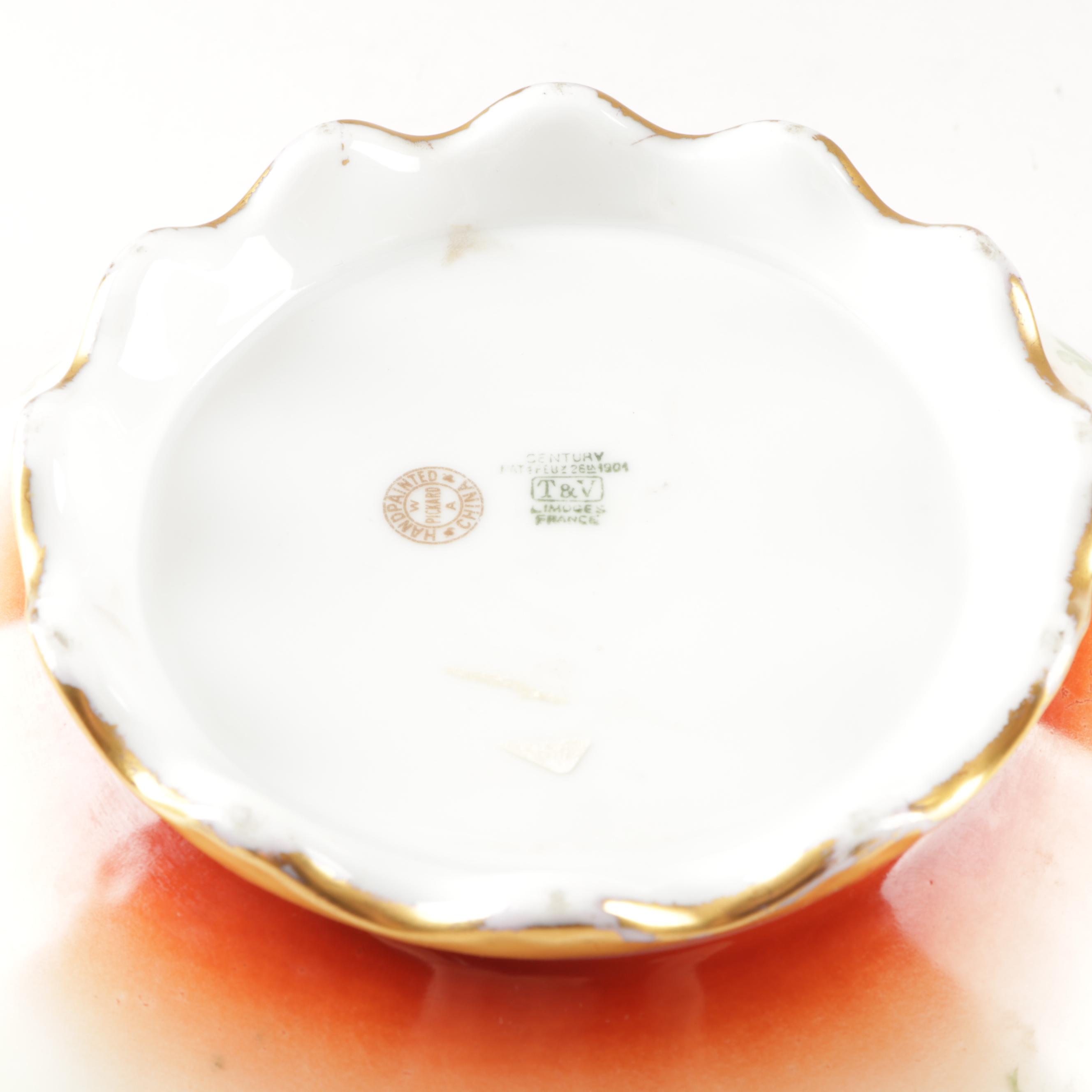 Pickard Hand-Painted Porcelain Tableware; Early 20th Century