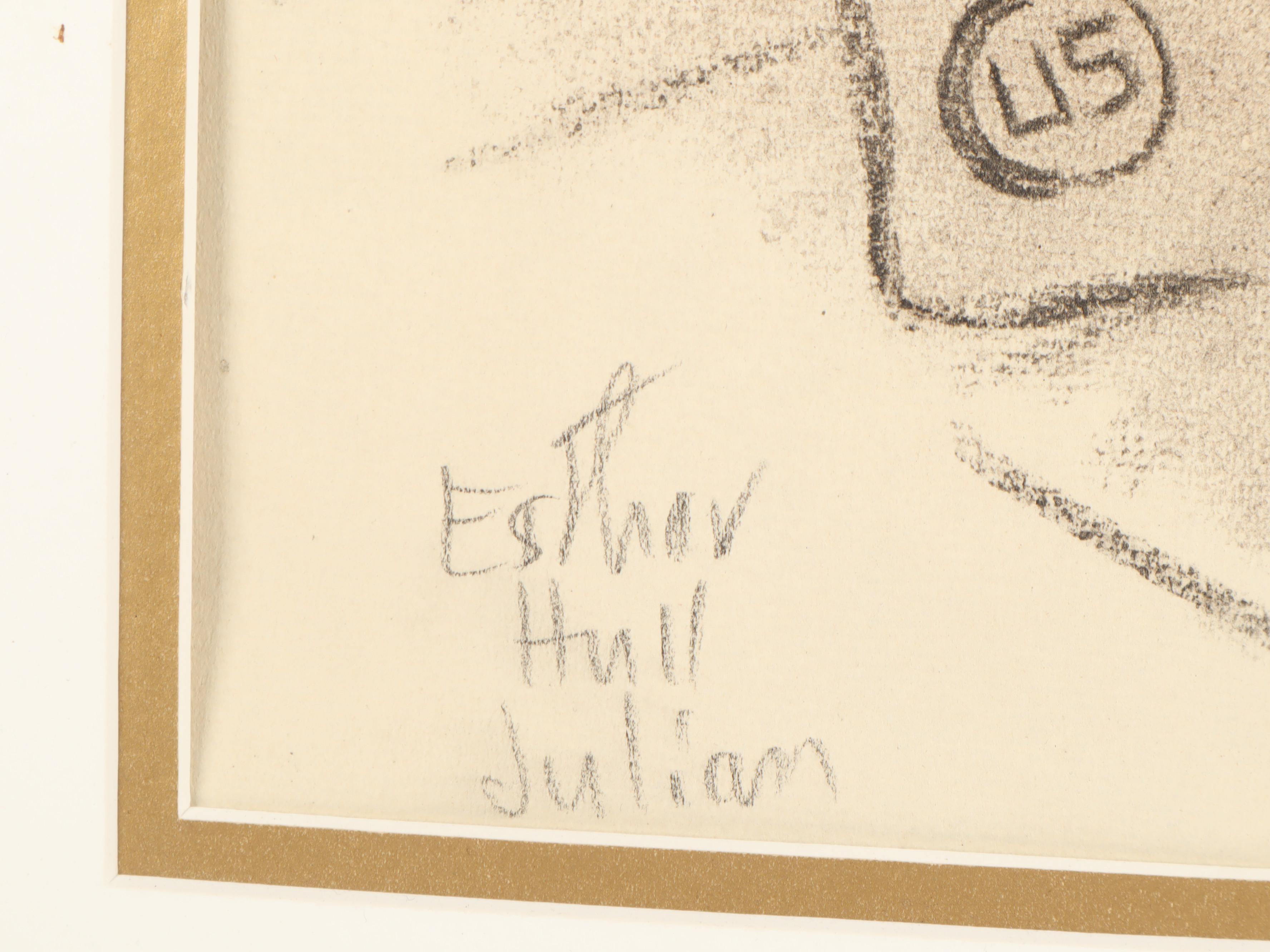 Esther Hull Julian Pastel Portrait Drawing