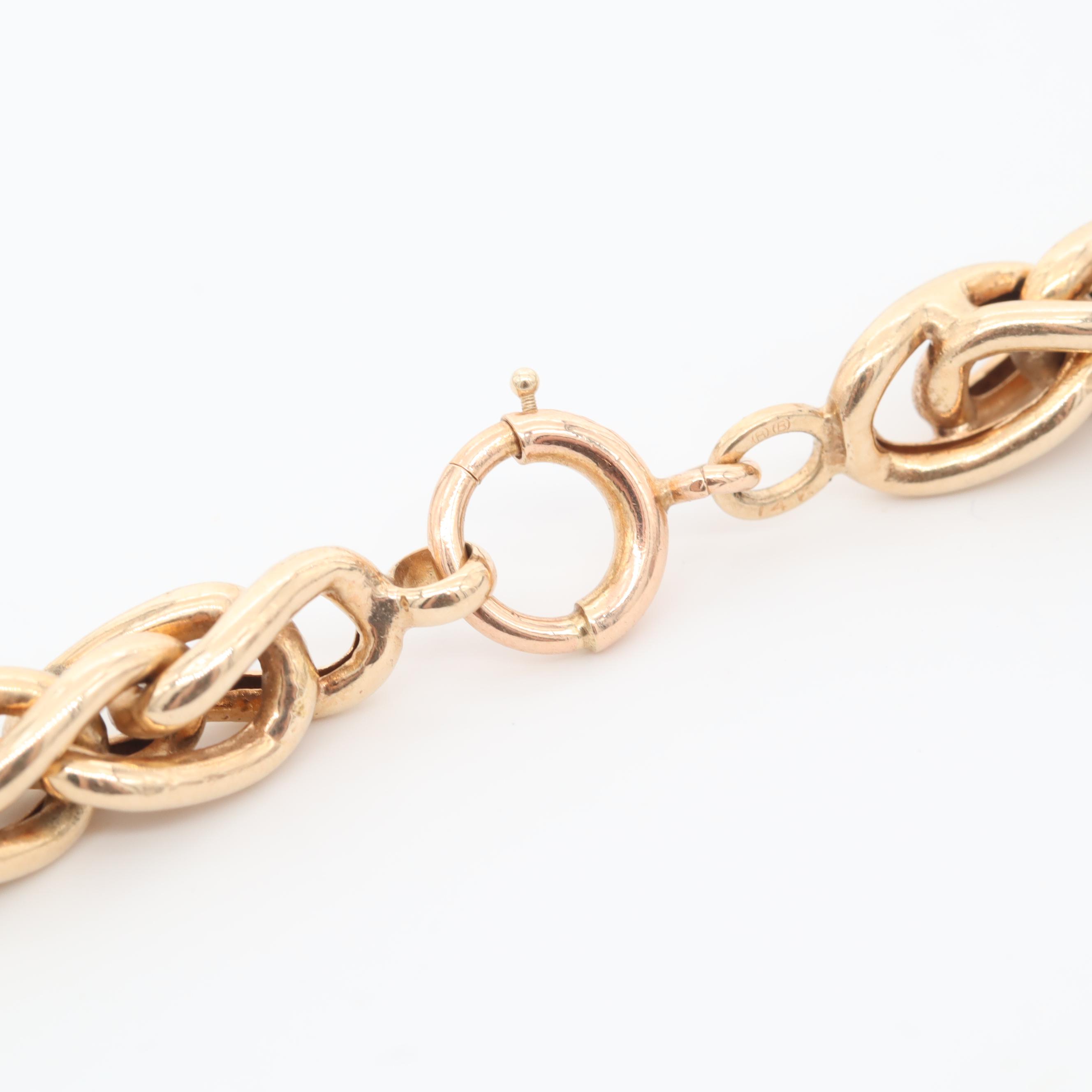 14K Yellow Gold Wheat Chain Necklace