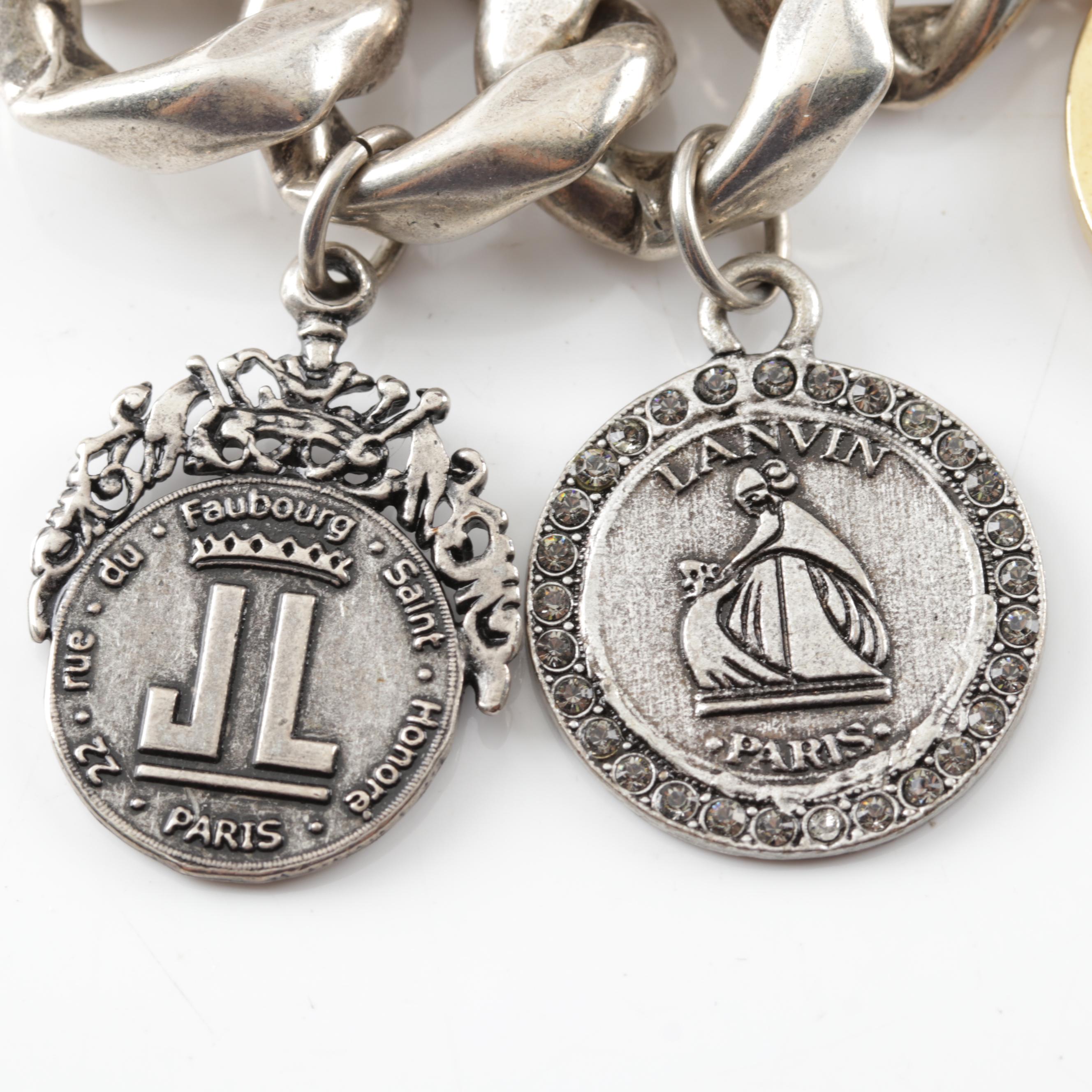 Lanvin Large Link Charm Necklace