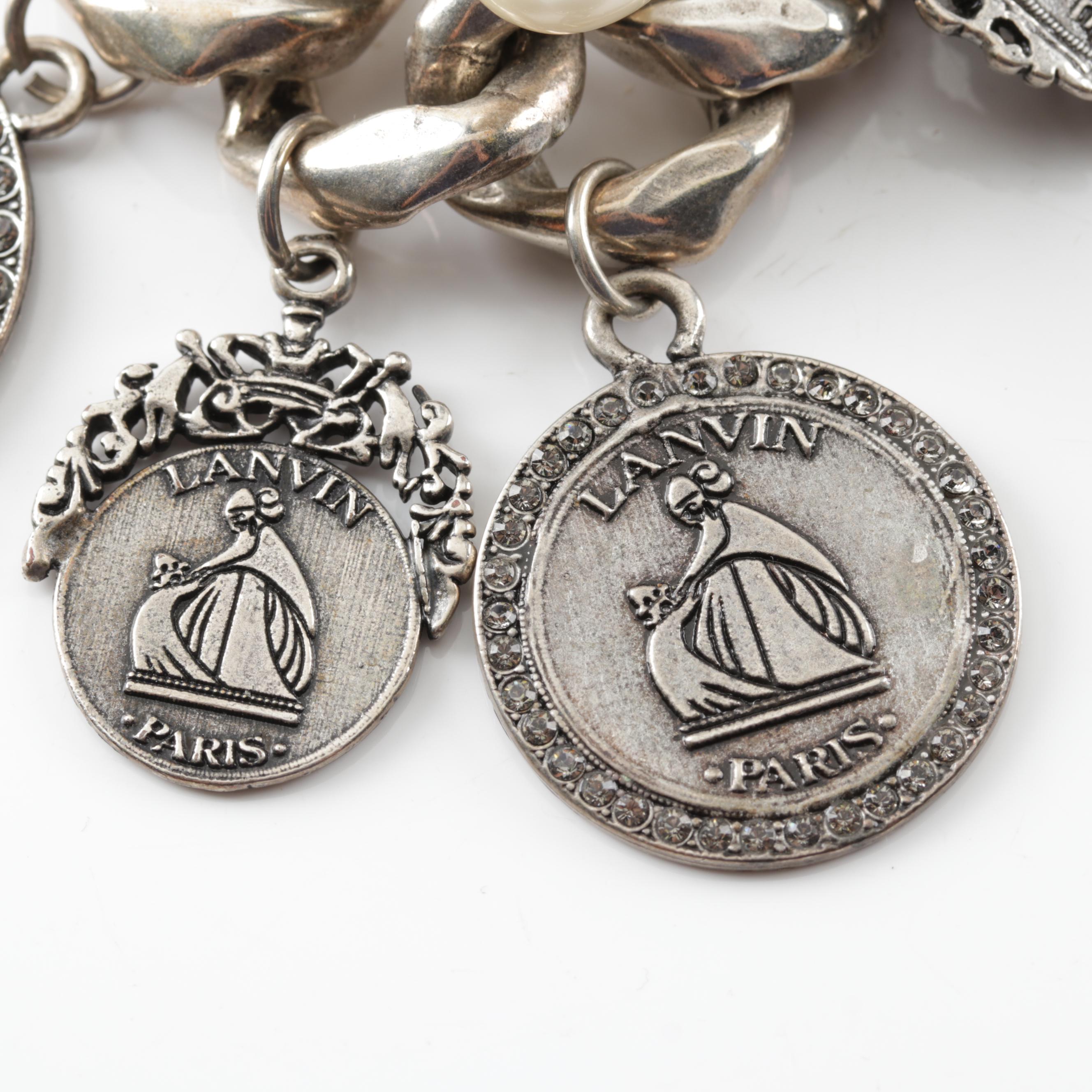 Lanvin Large Link Charm Necklace