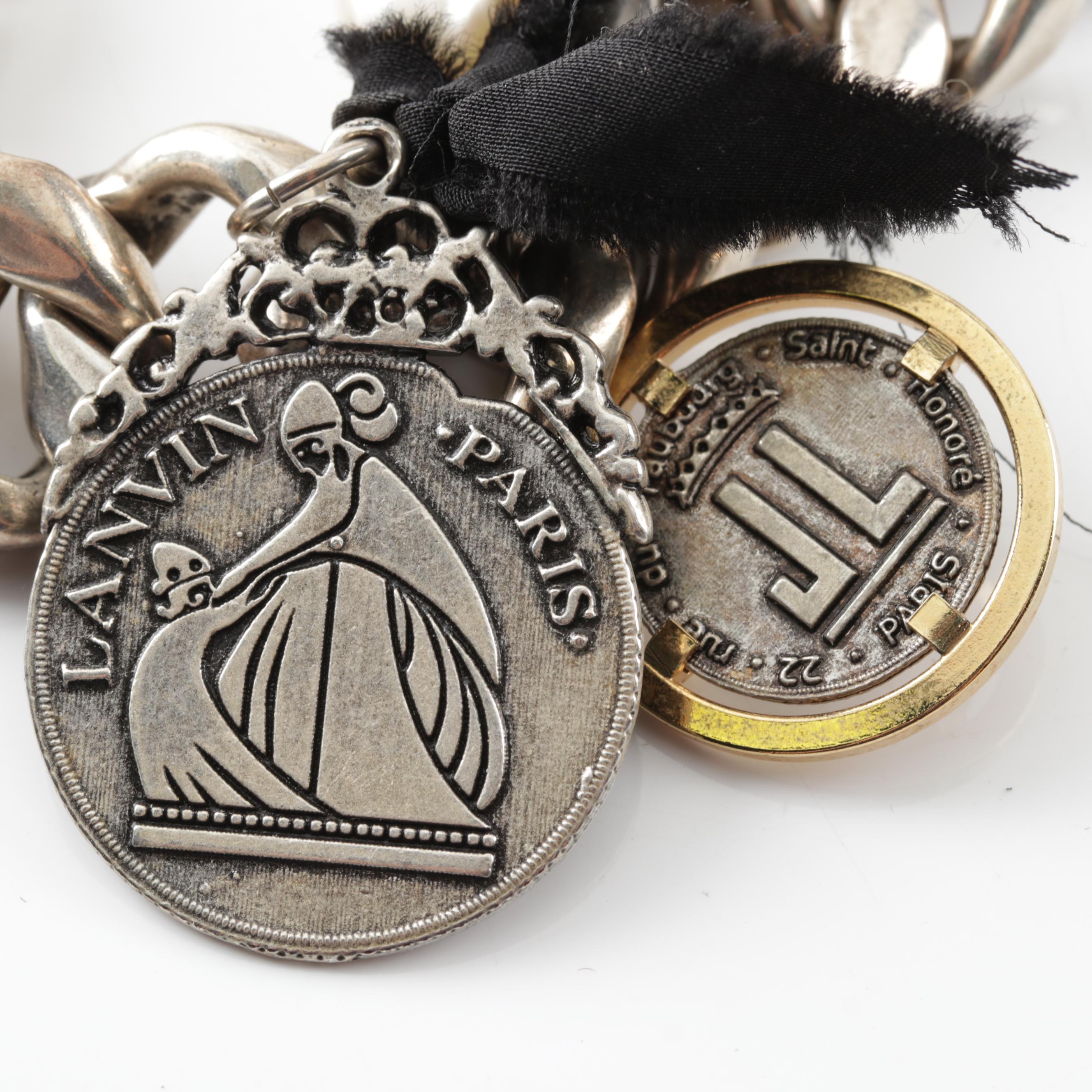 Lanvin Large Link Charm Necklace