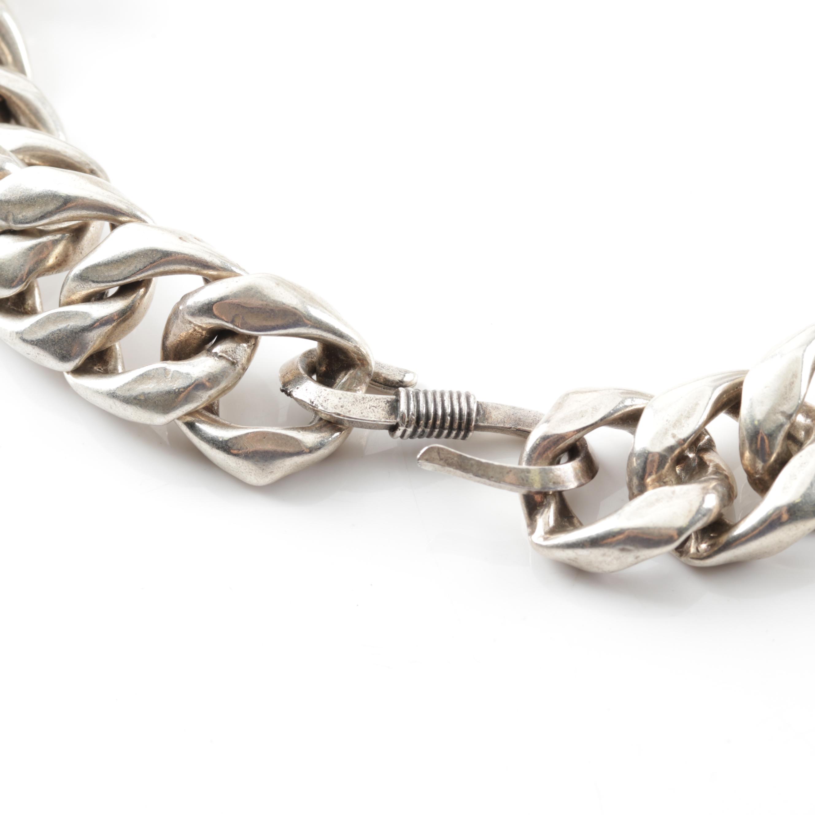 Lanvin Large Link Charm Necklace