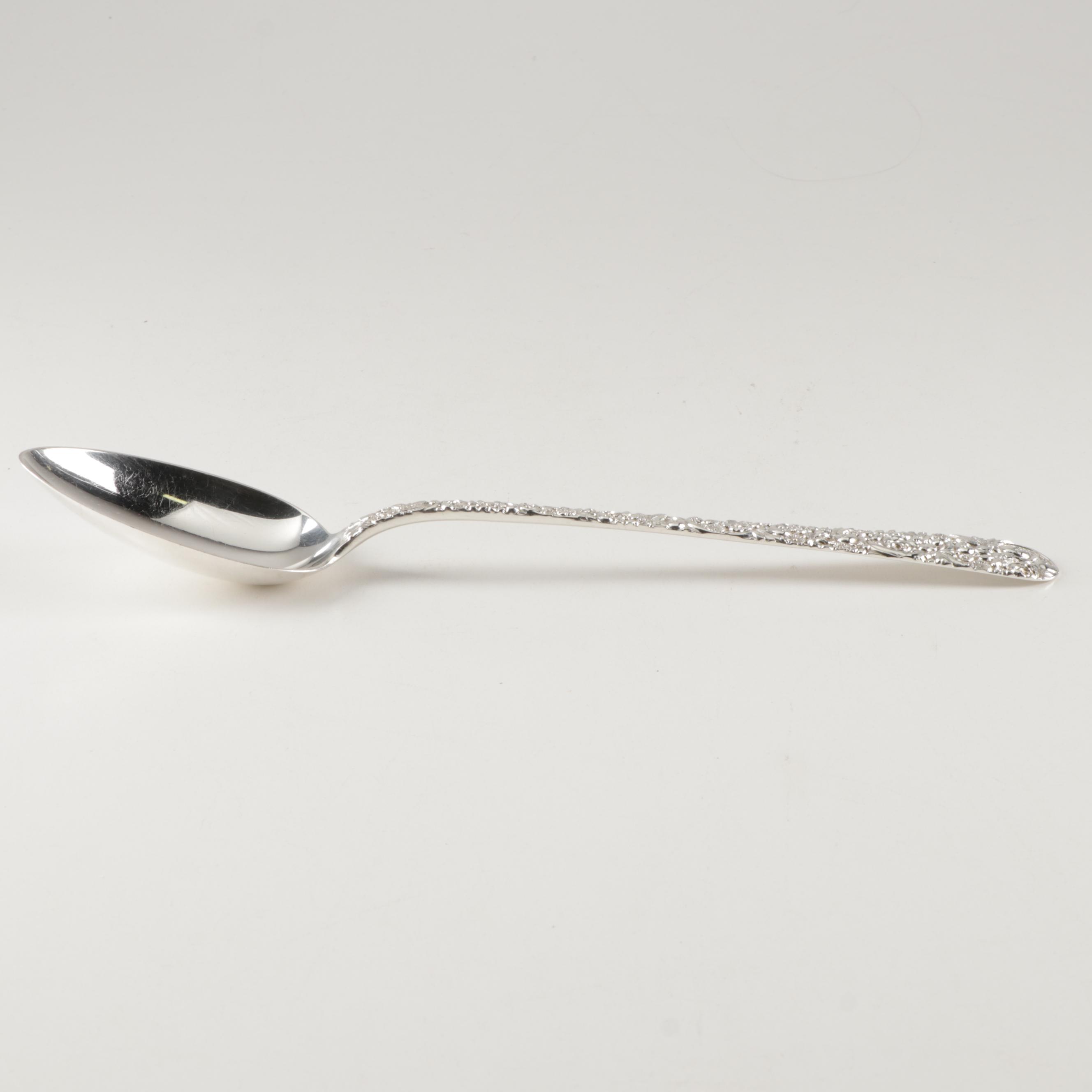 Jenkins & Jenkins "Repousse" Sterling Silver Dressing Spoon, Circa 1910
