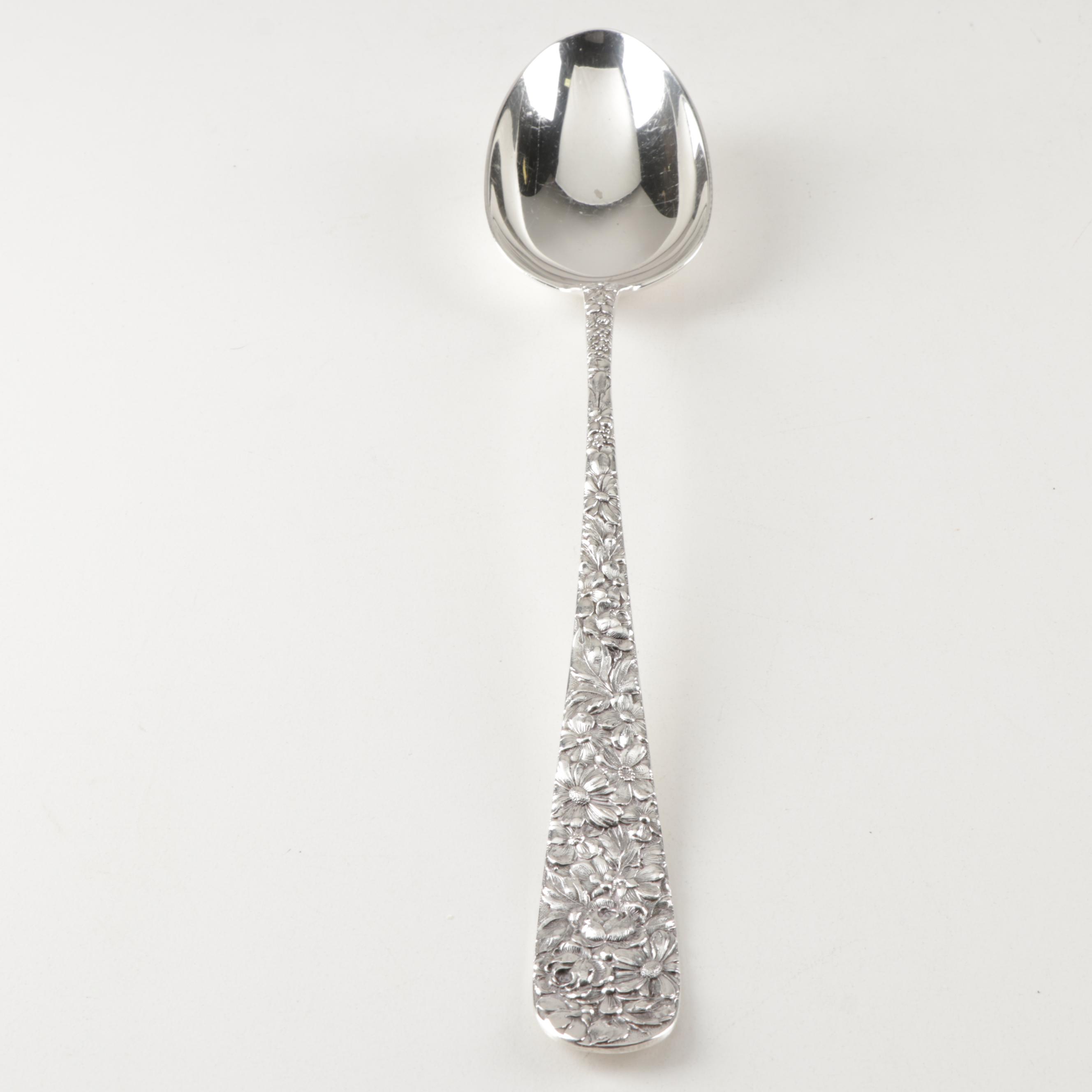 Kirk Stieff Sterling Silver "Stieff Rose" Dressing Spoon